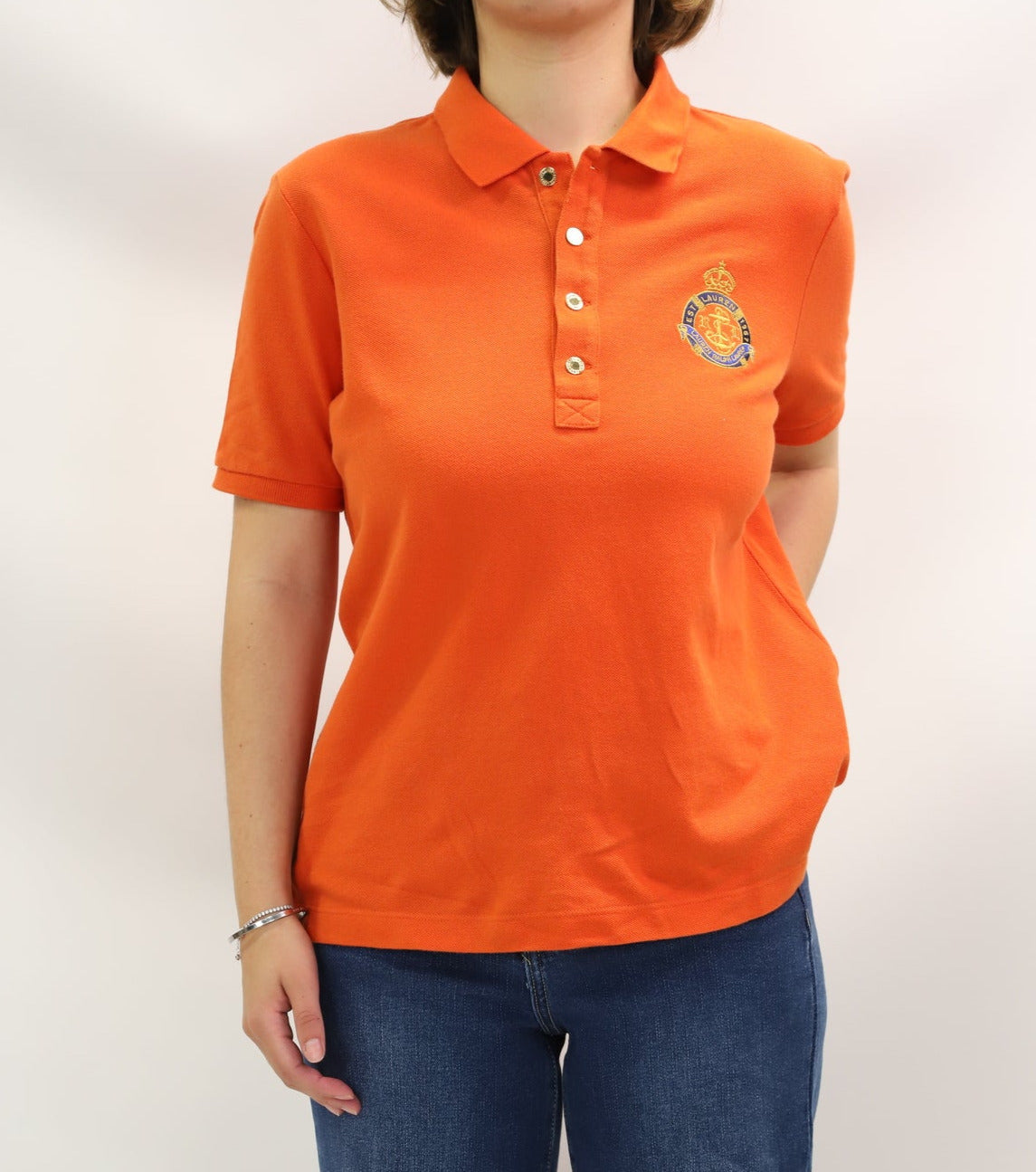 Polo orange Ralph Lauren Taille S