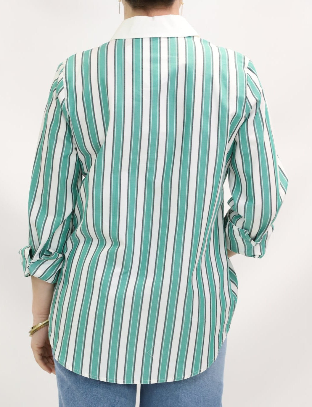 Chemise verte et blanche Claudie Pierlot Taille S - NEUF