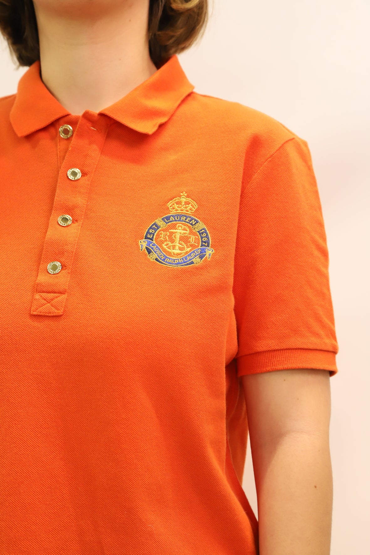 Polo orange Ralph Lauren Taille S