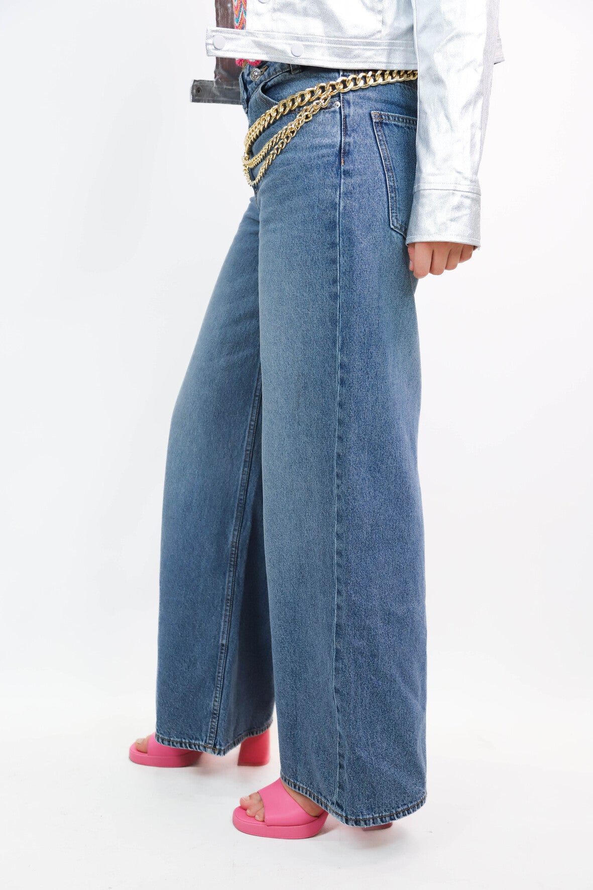 Jean large bleu Kiabi Taille S