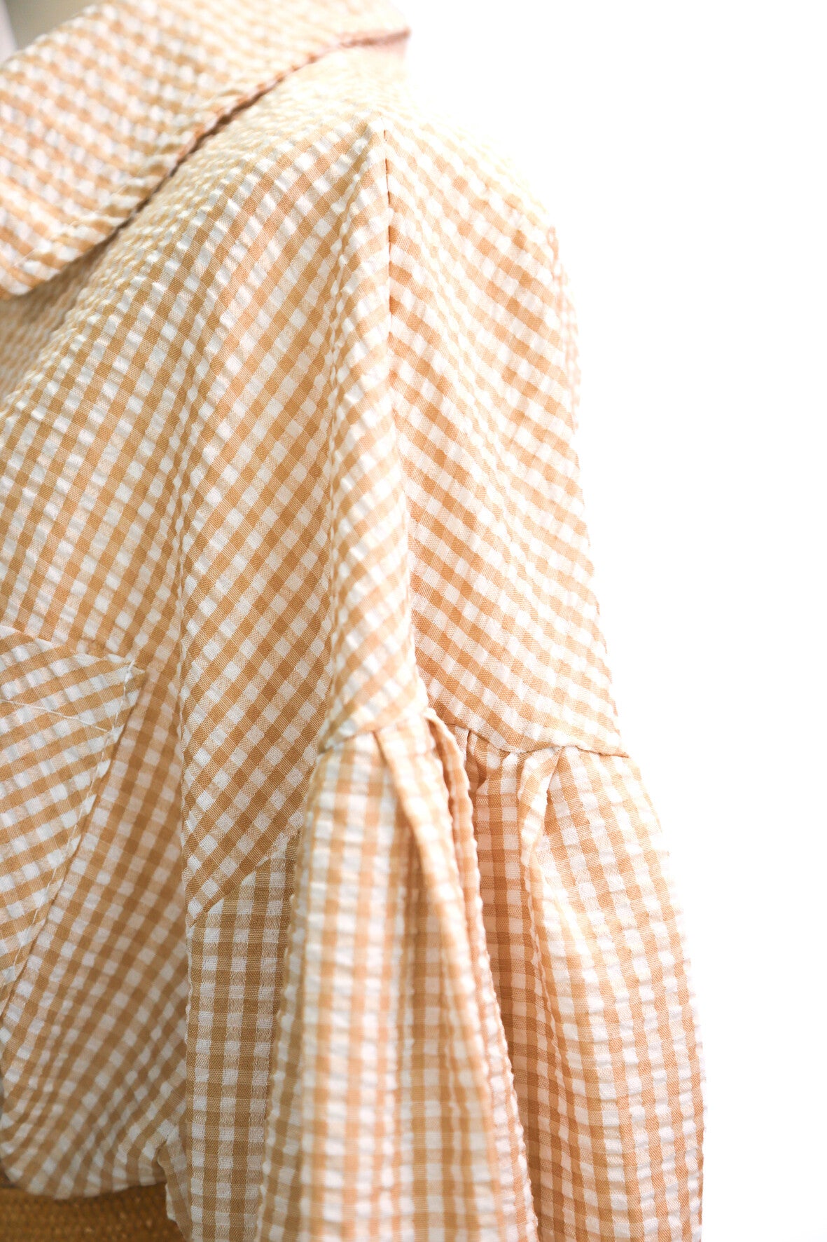 Robe vichy beige Andromède Unique - NEUF