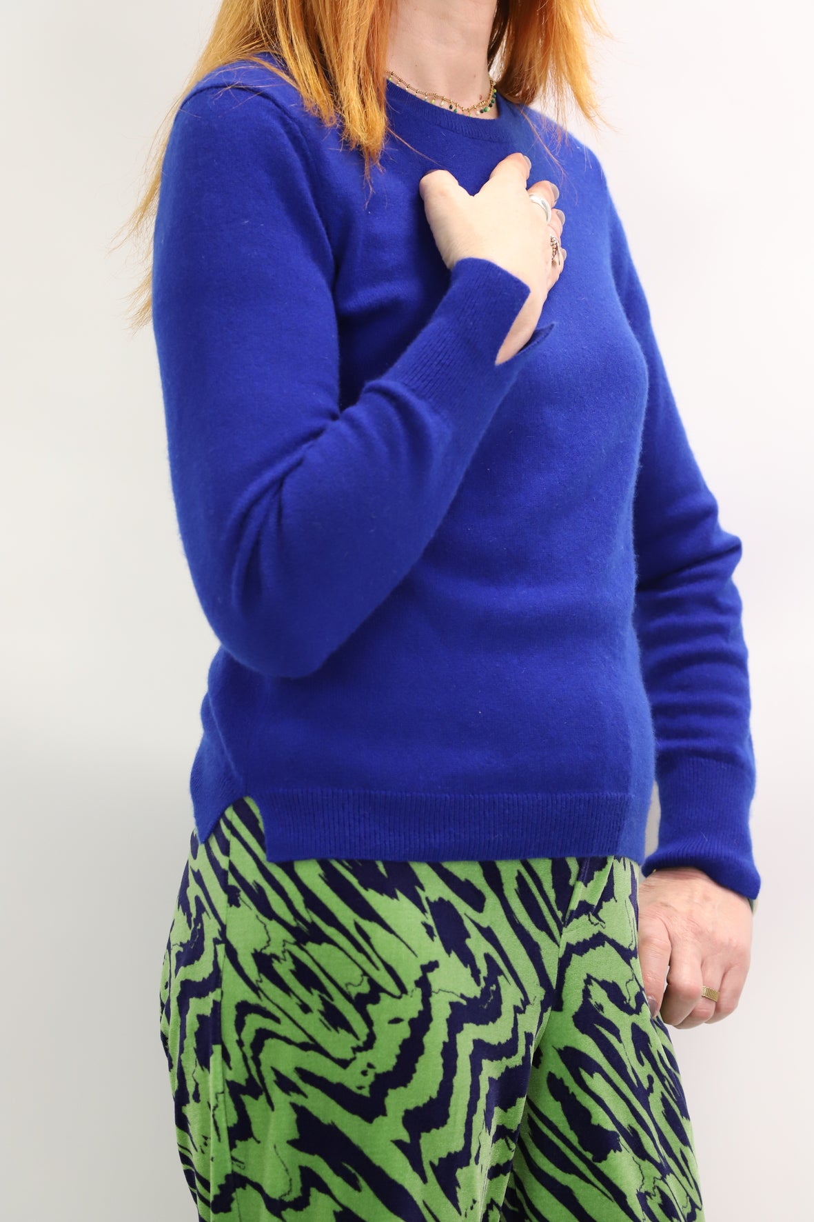 Pull bleu roi Eric Bompard Taille S