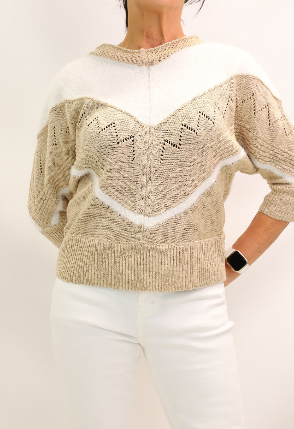 Pull écru Tendency Taille XL - NEUF