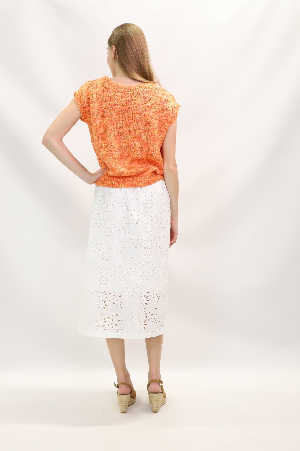 Pull orange Taille S