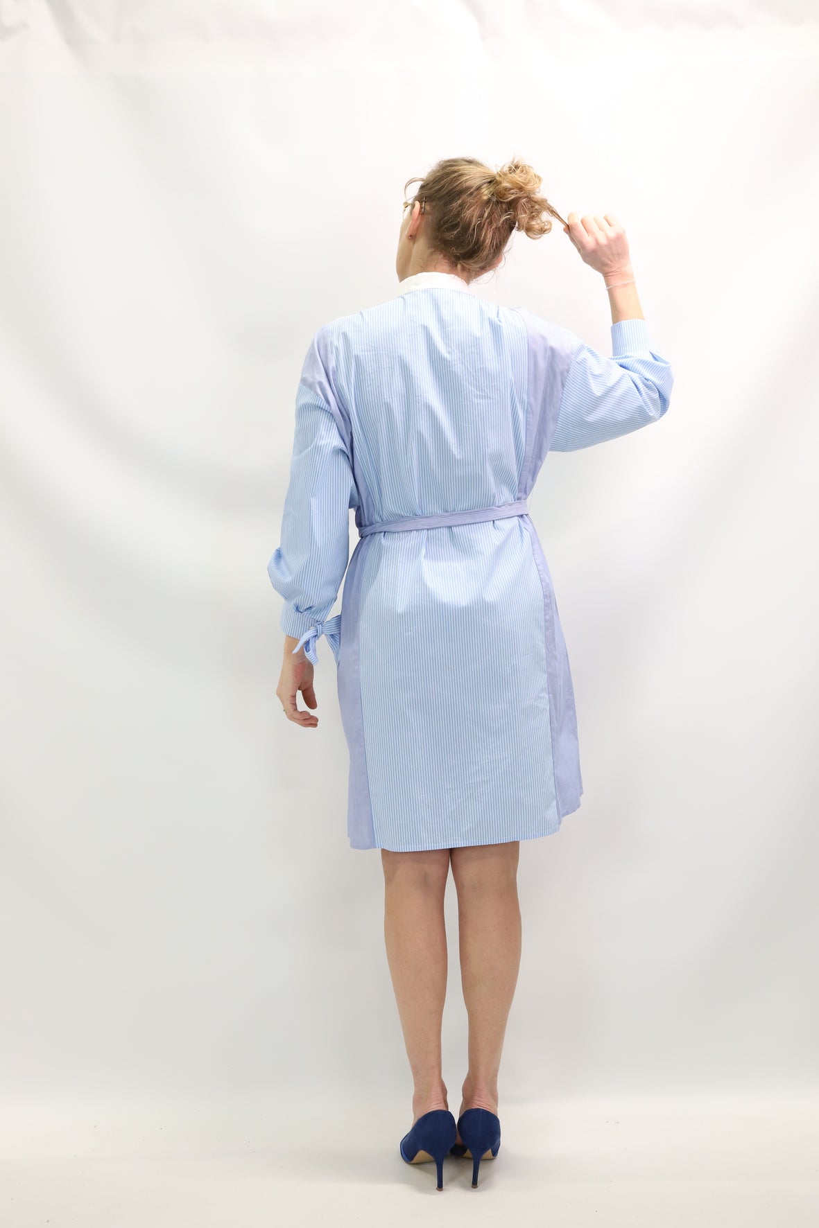 Robe à rayures bleues et blanches Maje Taille M