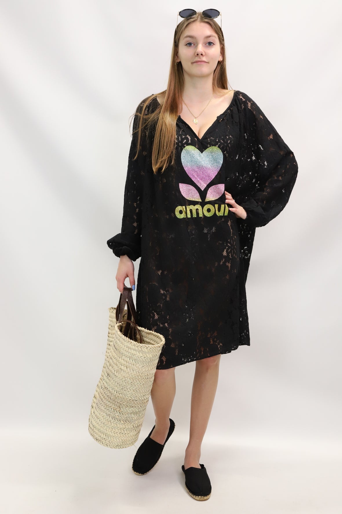 Robe noire Farfalla Taille Unique
