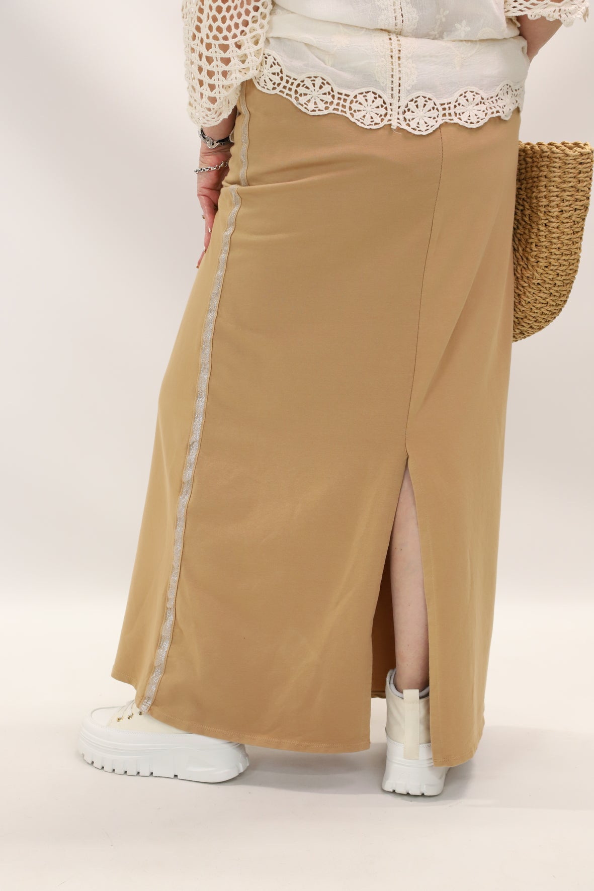 Jupe longue camel Taille S