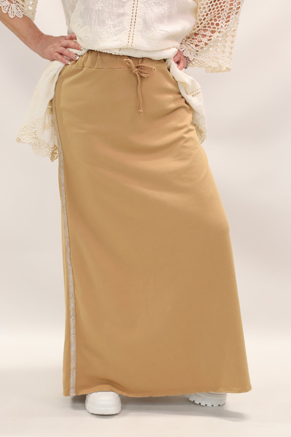 Jupe longue camel Taille S