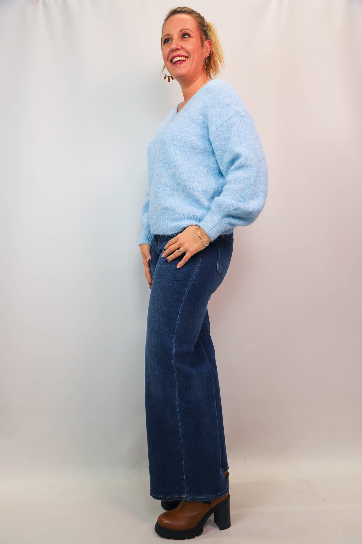 Pull bleu clair Taille L