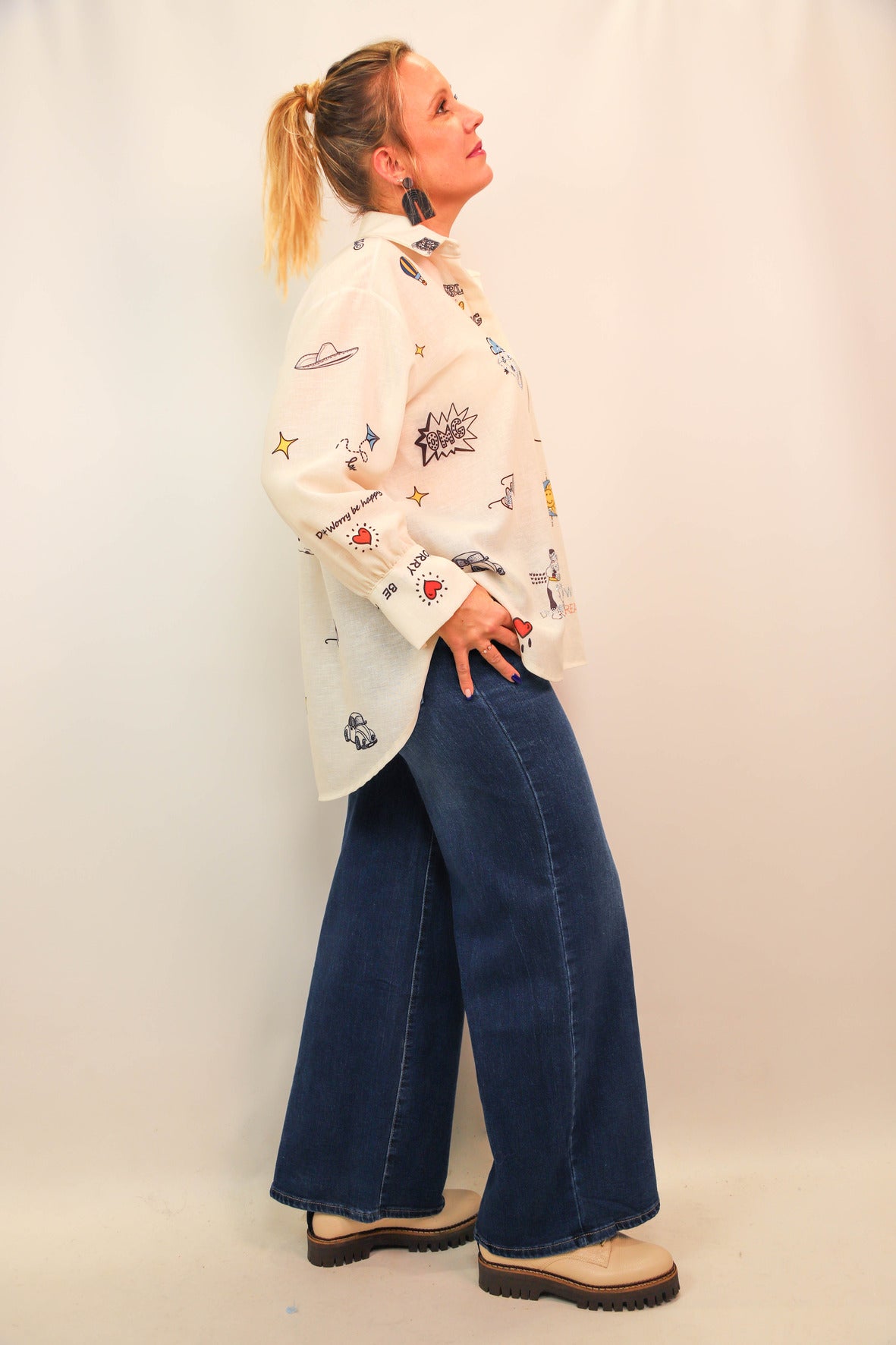 Jean bleu Nina Carter Taille L - NEUF