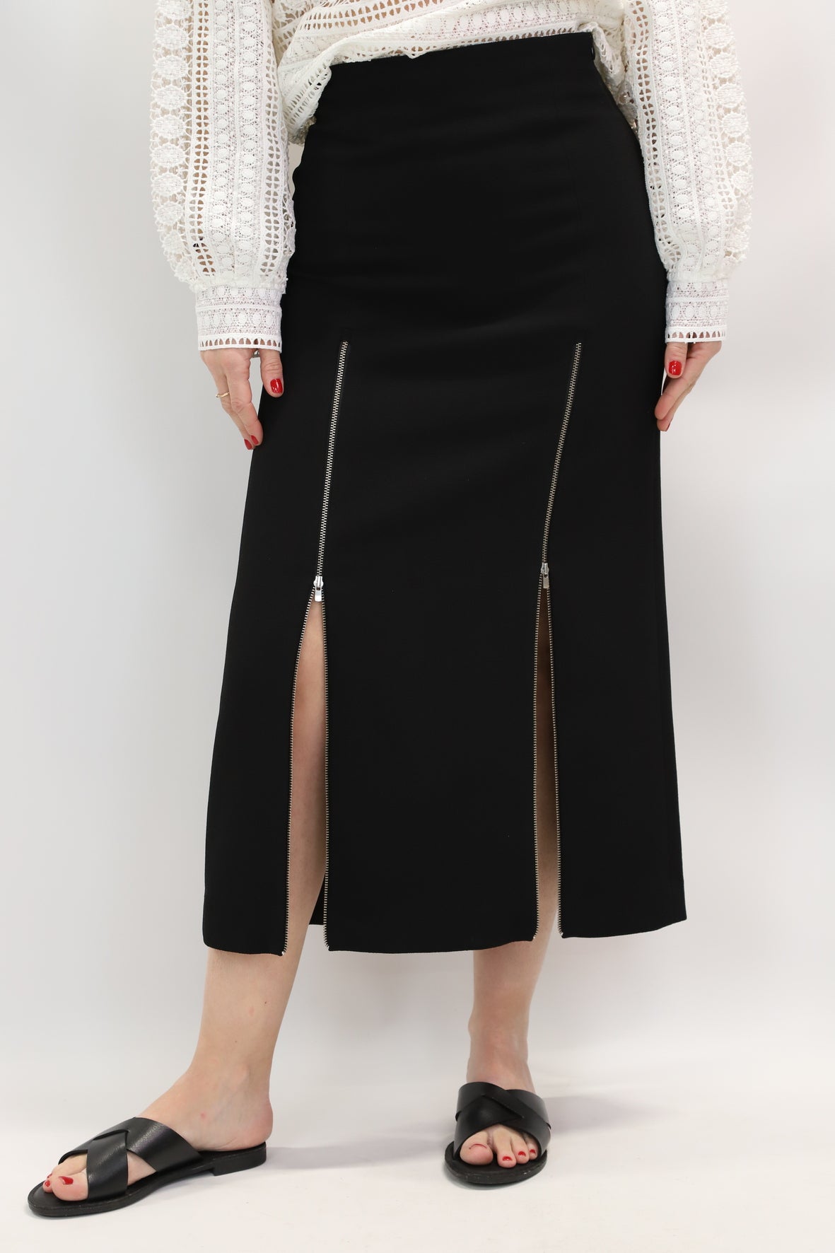 Jupe longue noire Maje Taille XS - NEUF