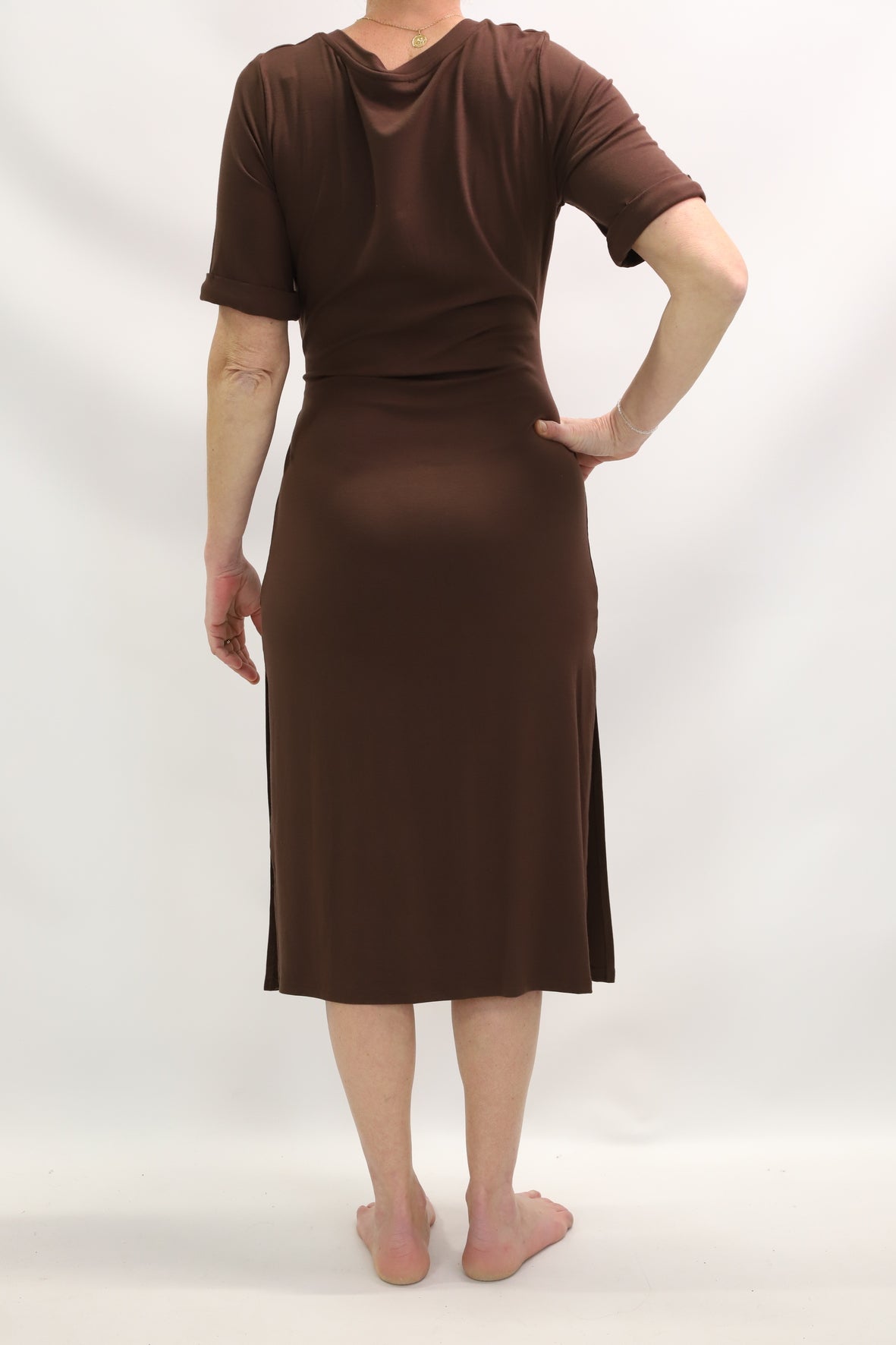 Robe longue marron AKOZ De Toi Tailles S à XL - NEUF
