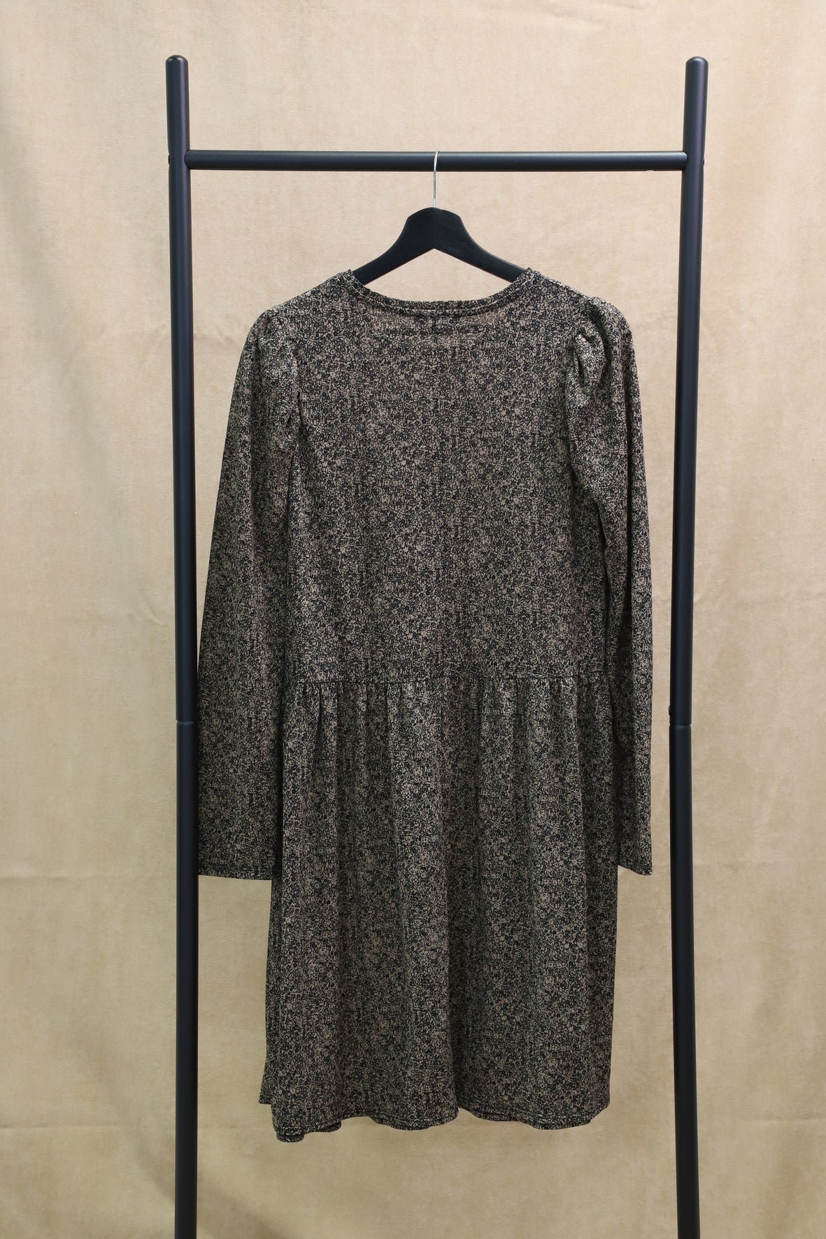 Robe marron manches ballon Zara Taille M