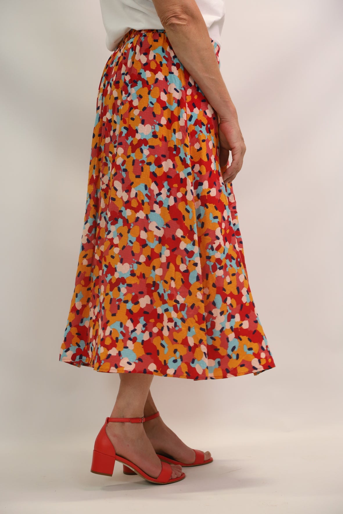 Jupe boutonnée légère, taille élastique DPH Taille L