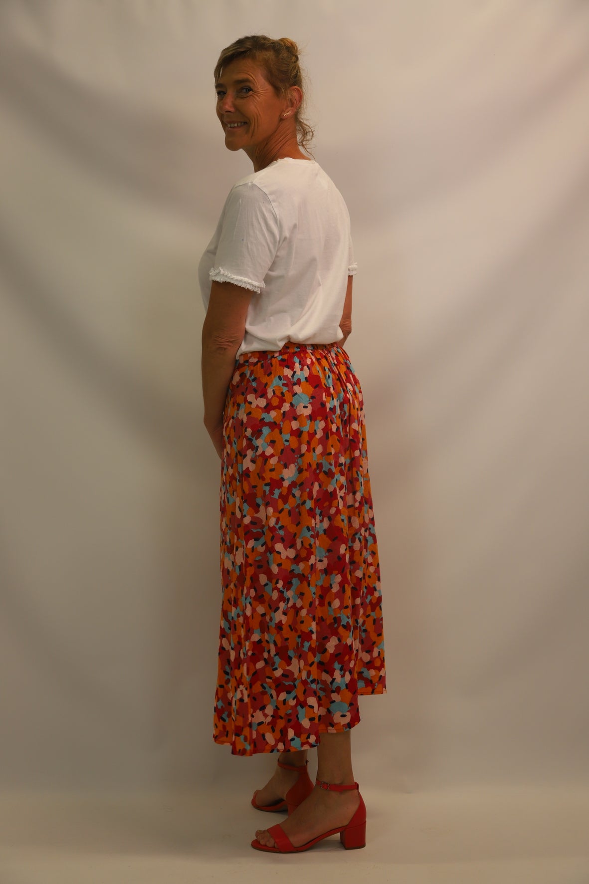 Jupe boutonnée légère, taille élastique DPH Taille L