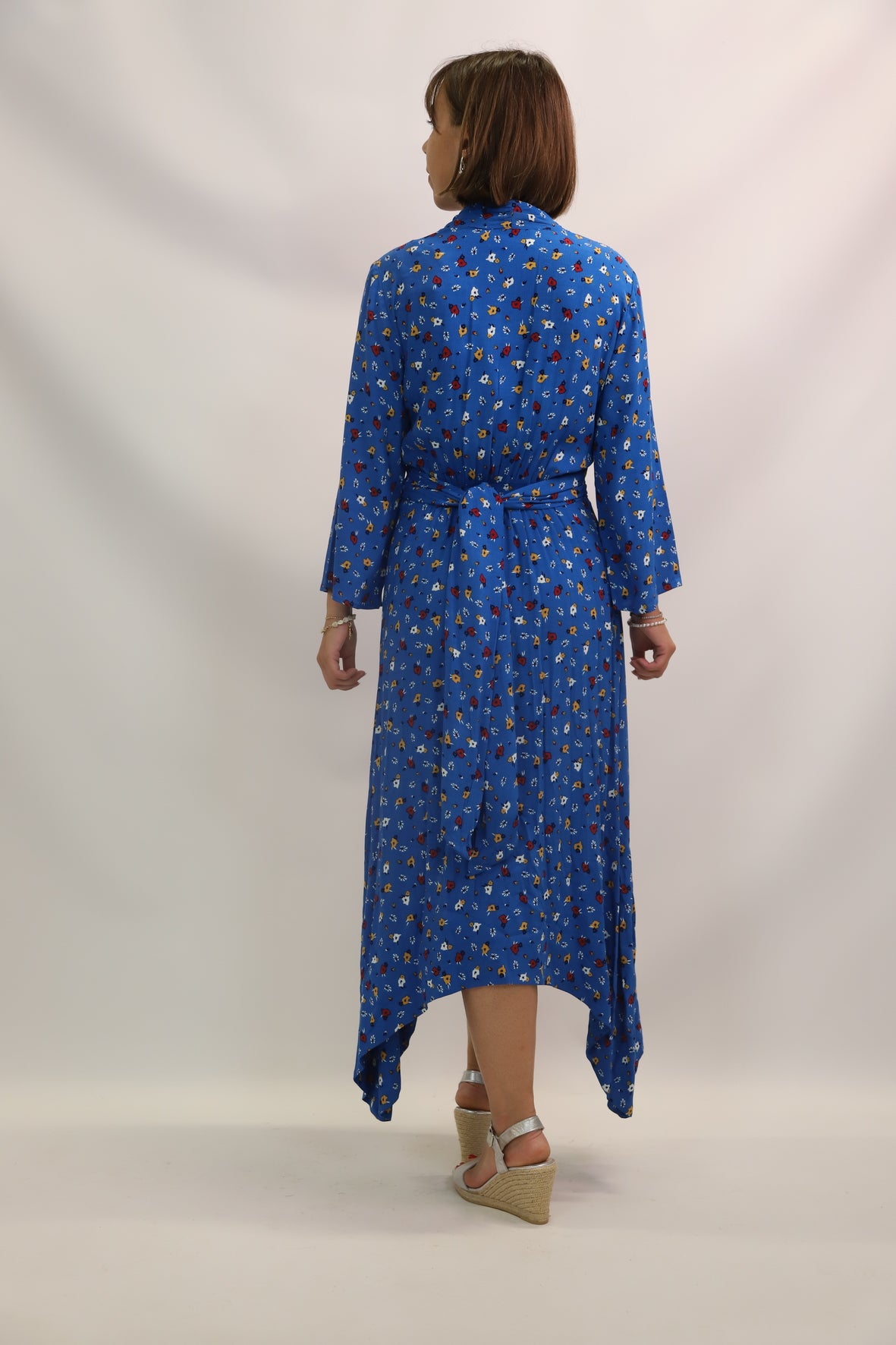 Robe mi longue bleu Ba&sh Taille S - NEUF