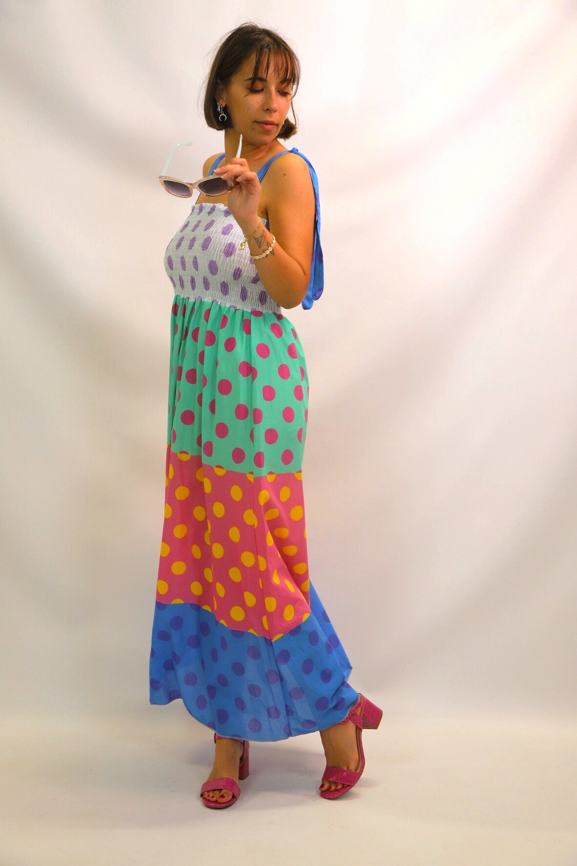 Robe longue à pois Taille S
