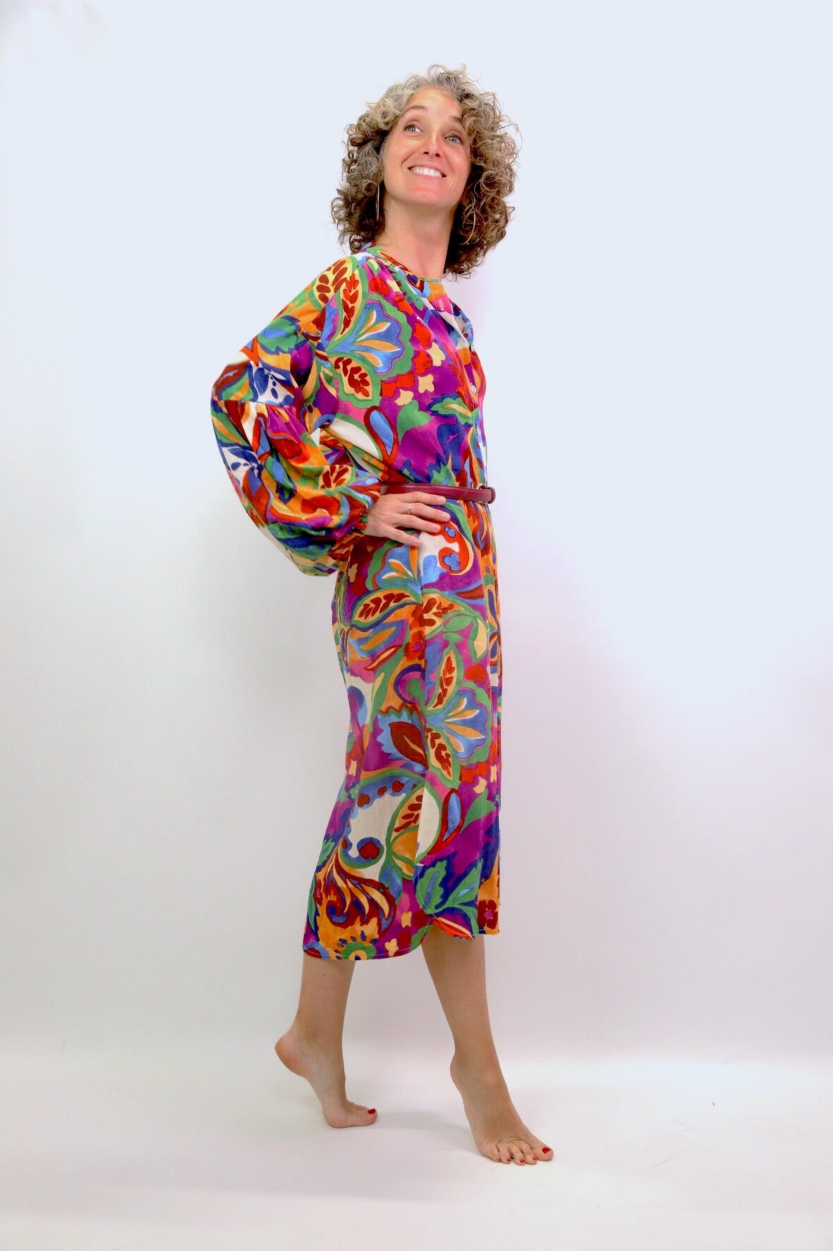 Robe à manches longues, colorée, Scarlet Rooz, Taille unique - NEUF