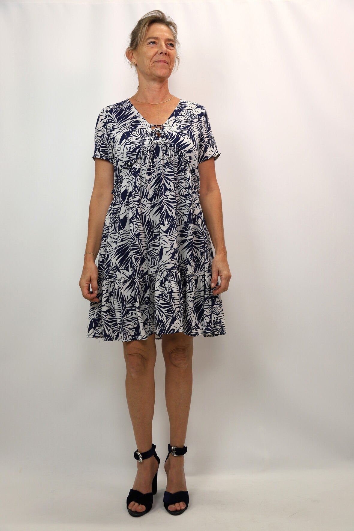 Robe bleue avec doublure, Grace & Mila, Taille L
