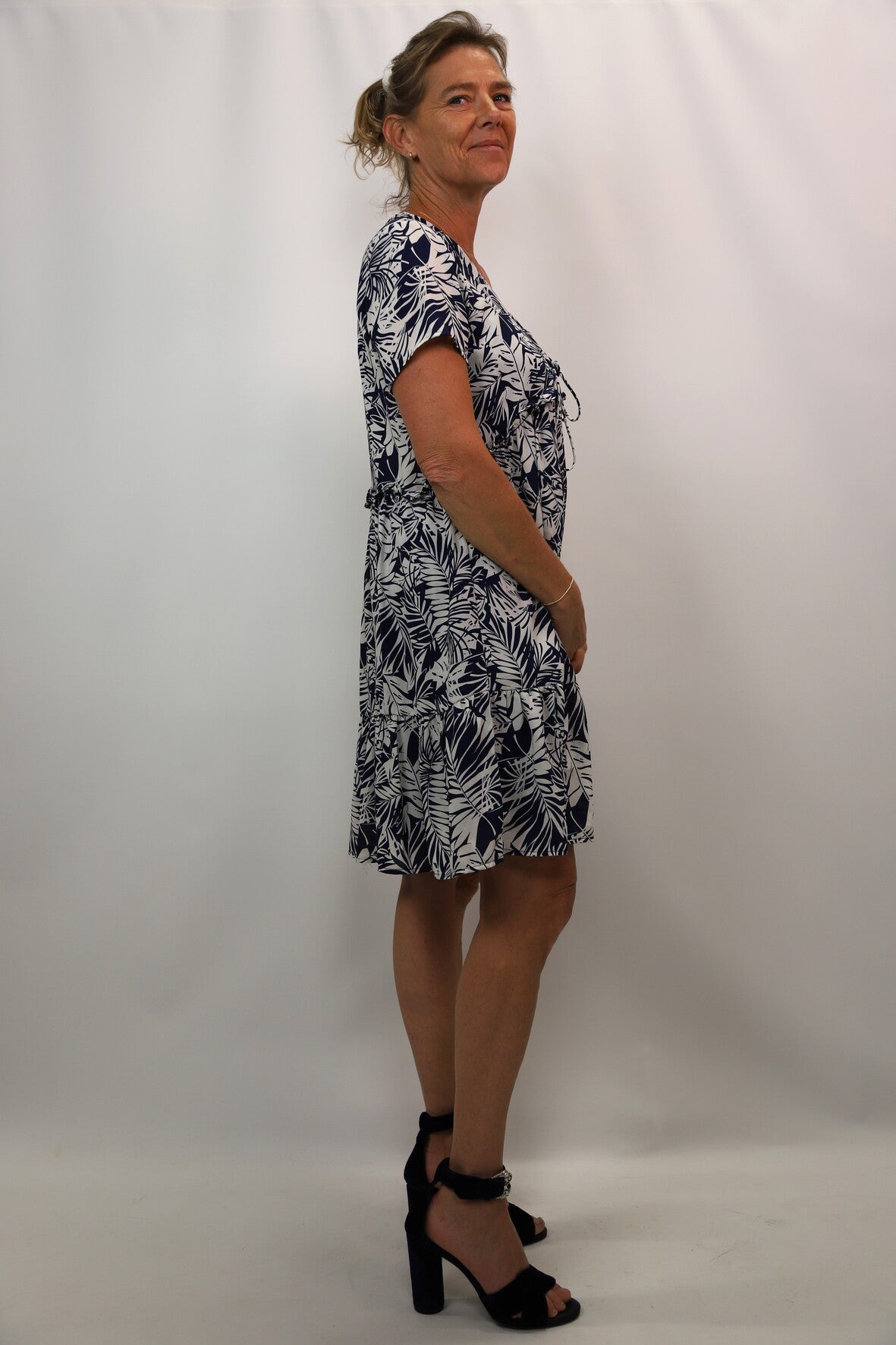 Robe bleue avec doublure, Grace & Mila, Taille L