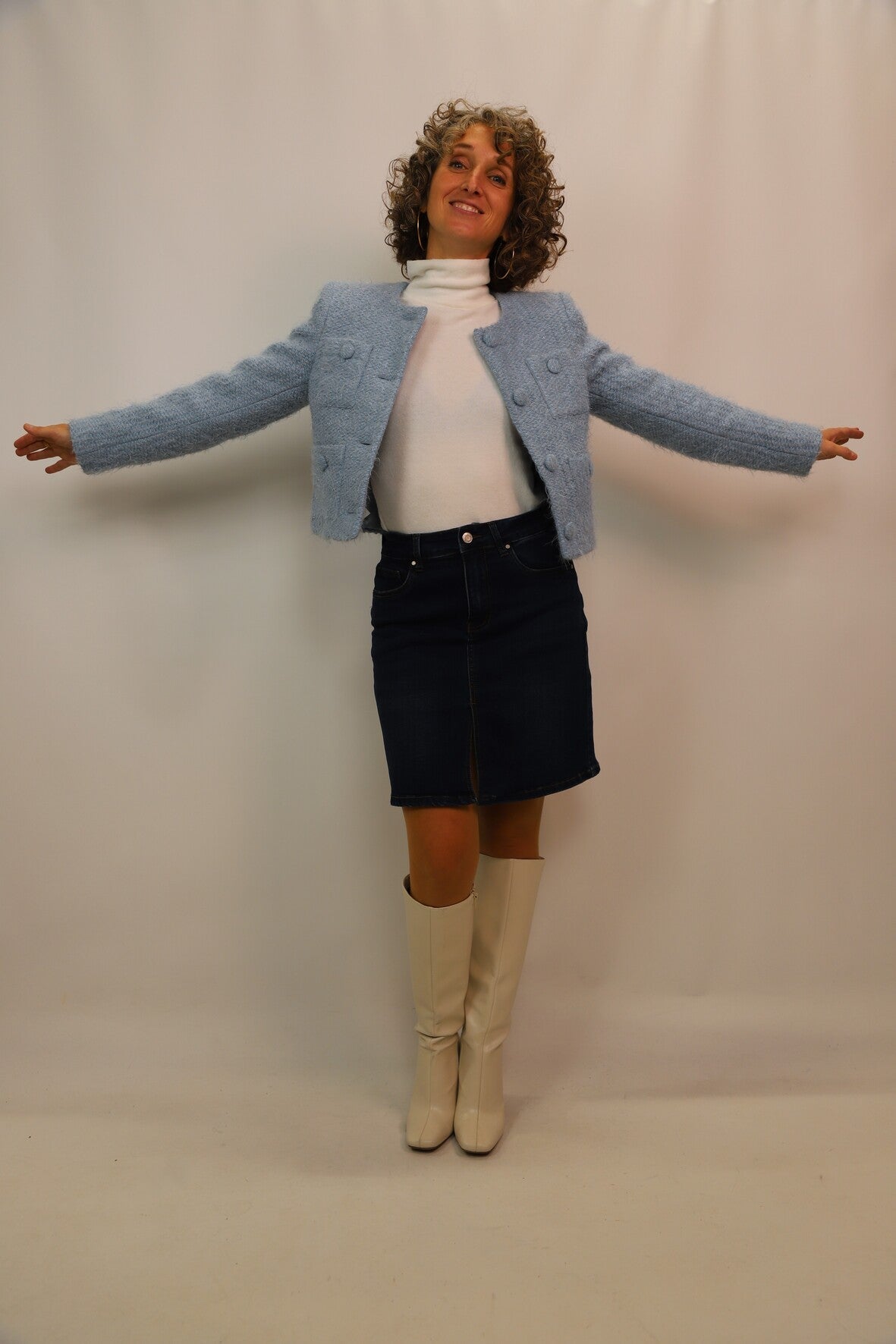 Jupe en jean Nina Carter Taille S - NEUF