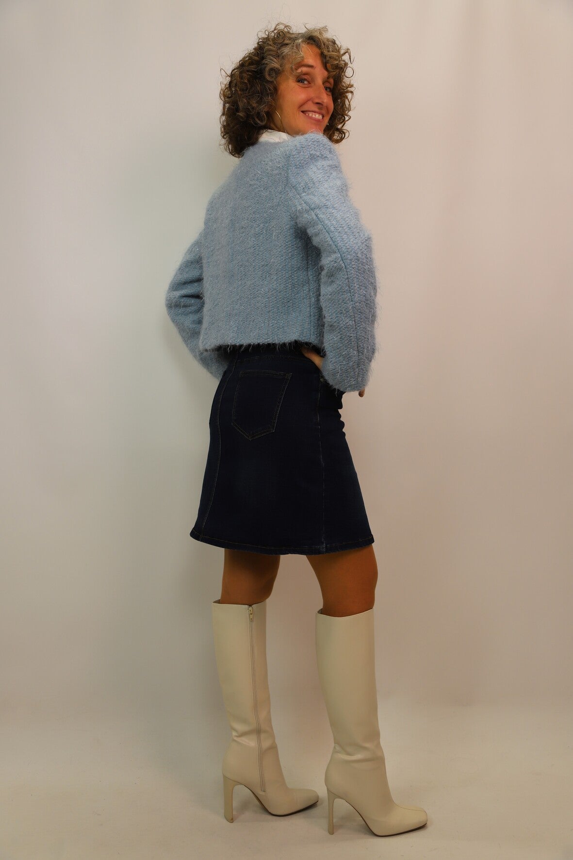 Jupe en jean Nina Carter Taille S - NEUF