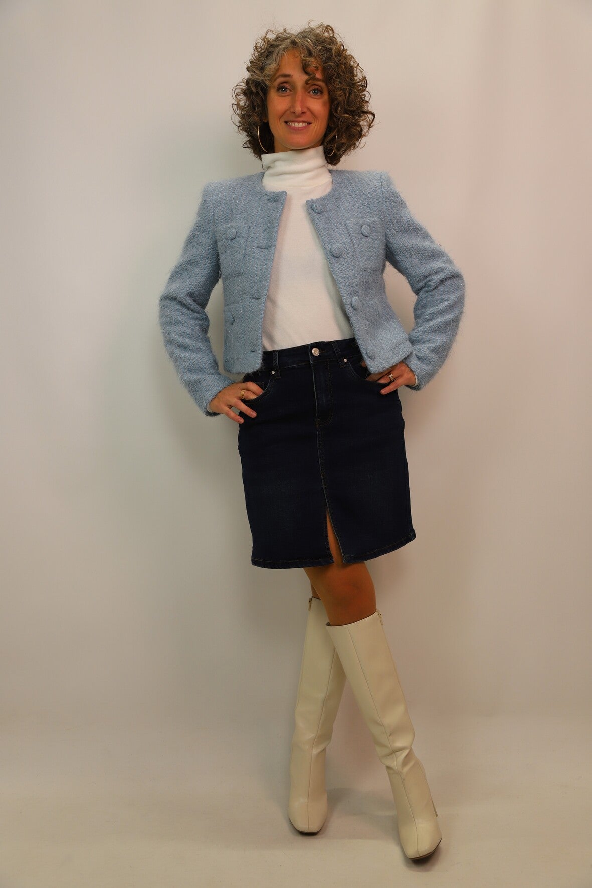 Jupe en jean Nina Carter Taille S - NEUF
