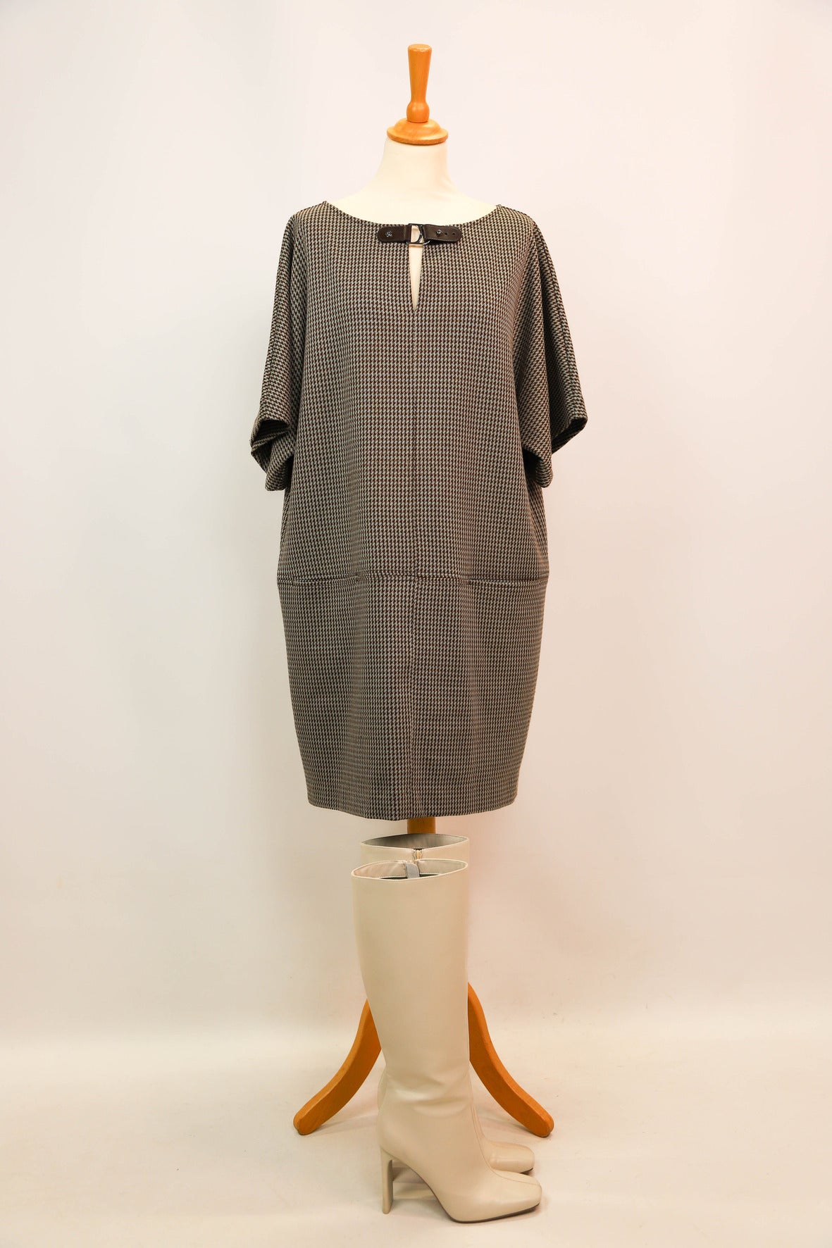 Robe pied de poule Ralph Lauren Taille L