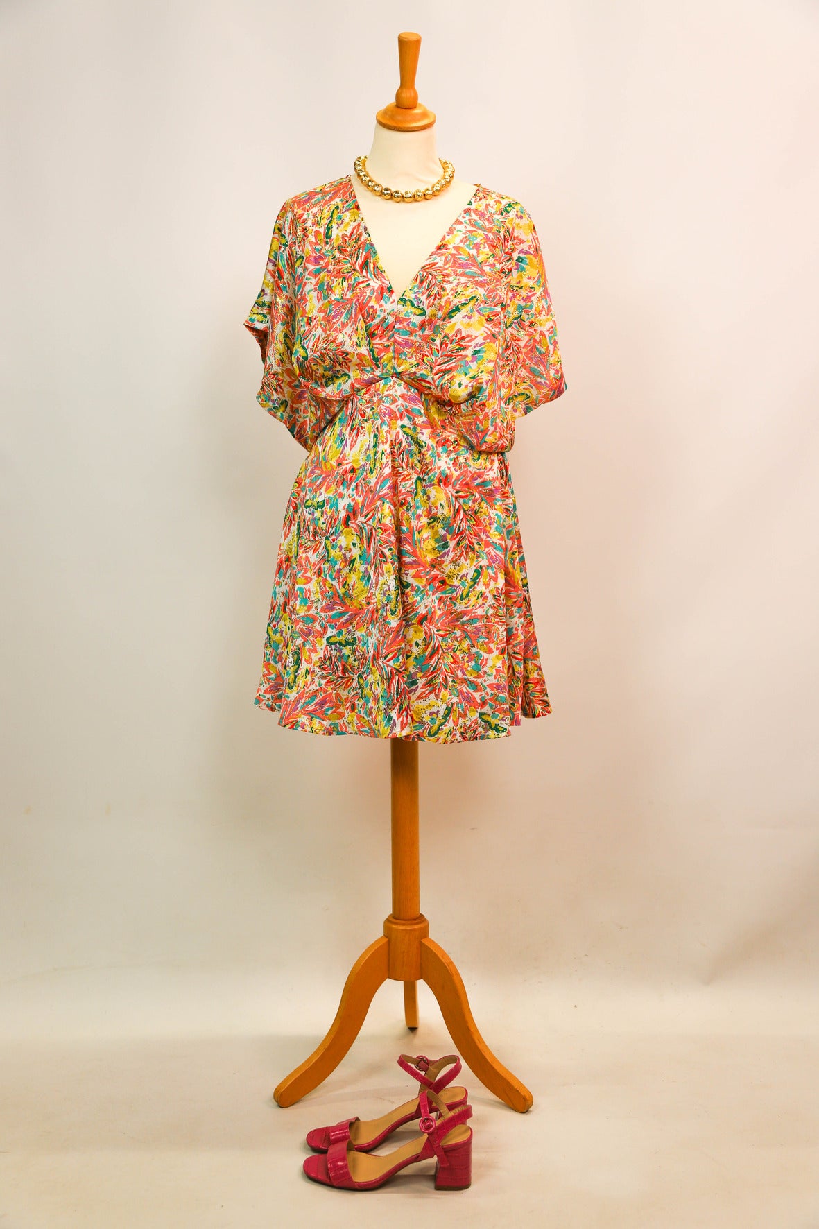 Robe rose et dorée MC Lorene Taille M