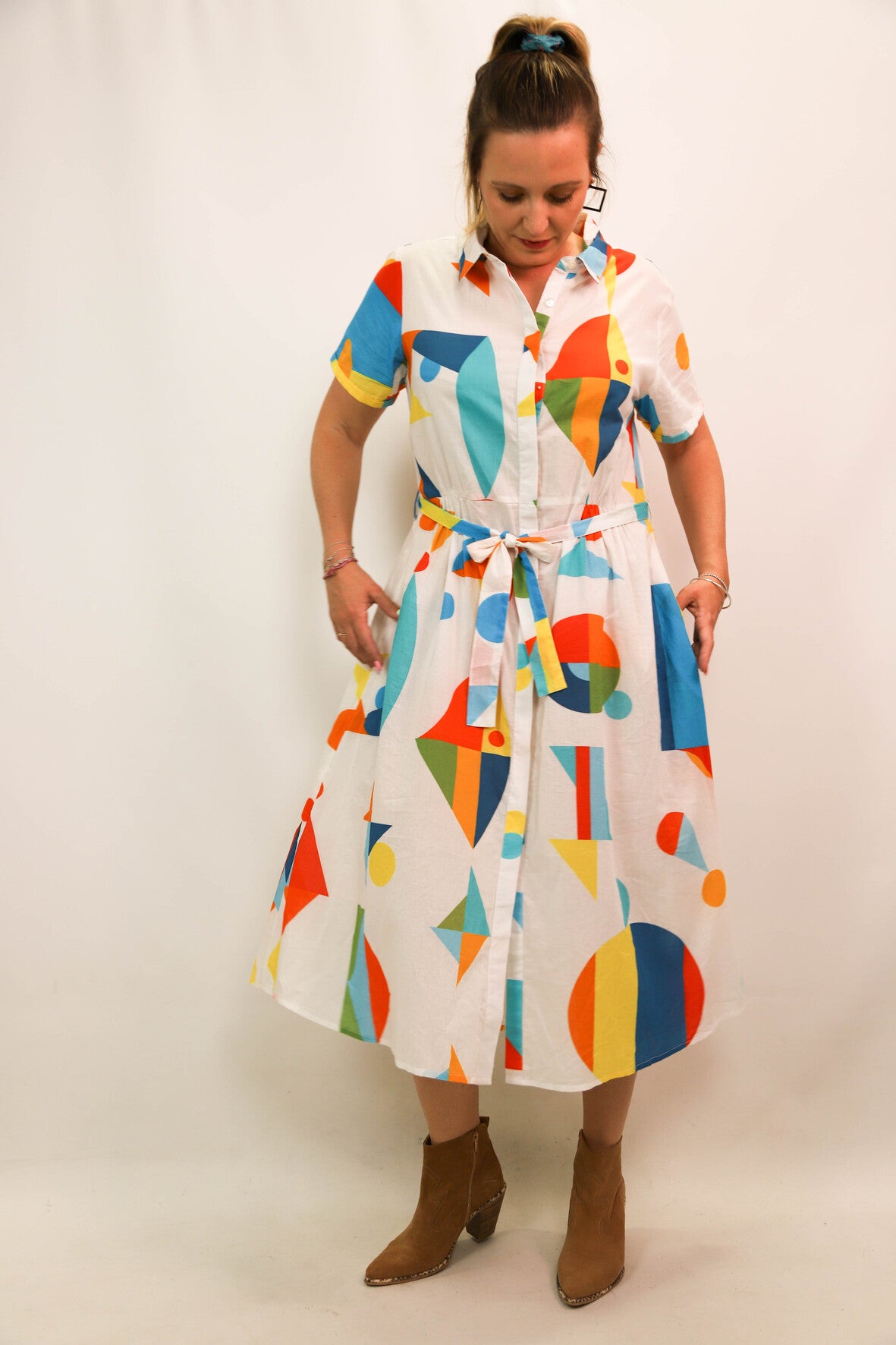 Robe à motif géométrique Maianna Taille XS et L - NEUF