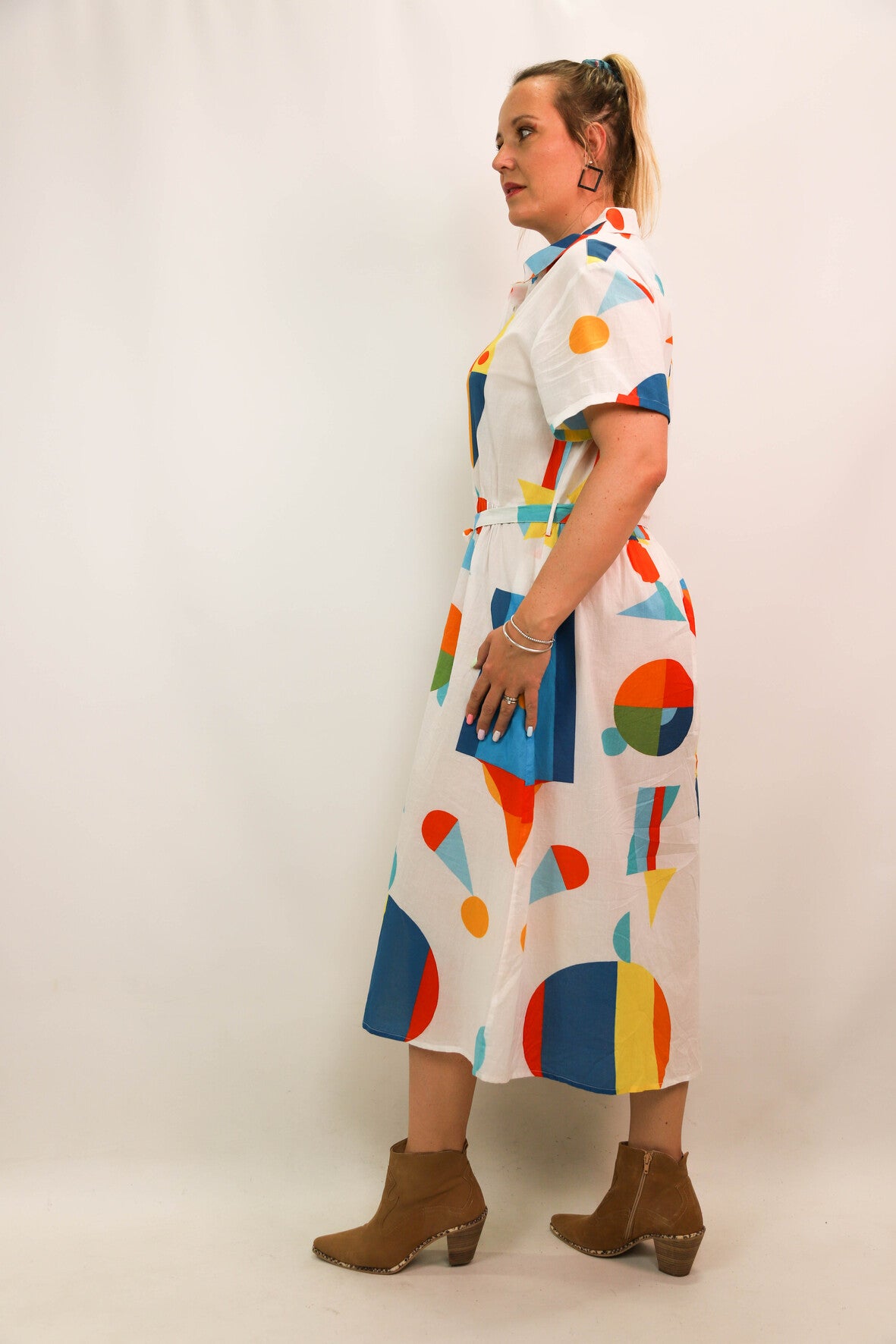 Robe à motif géométrique Maianna Taille XS et L - NEUF