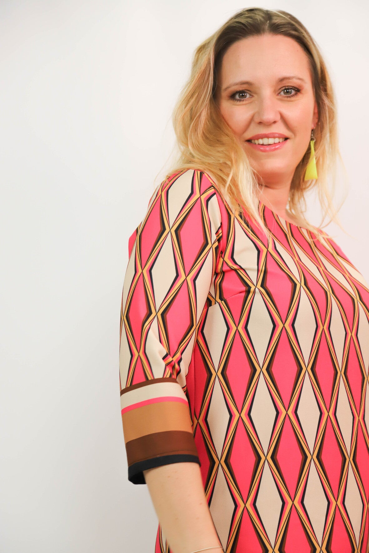 Robe rose et beige Taille XL