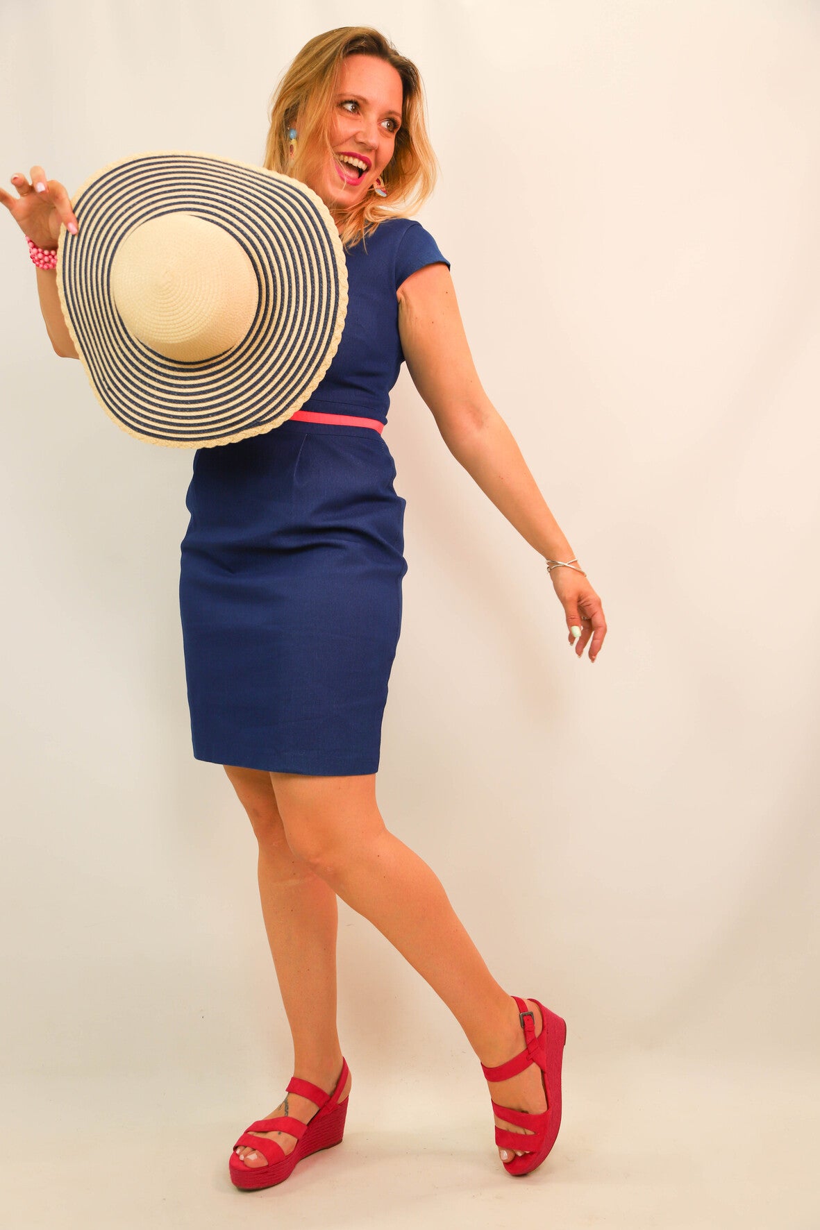 Robe bleue Florence Doré Taille L