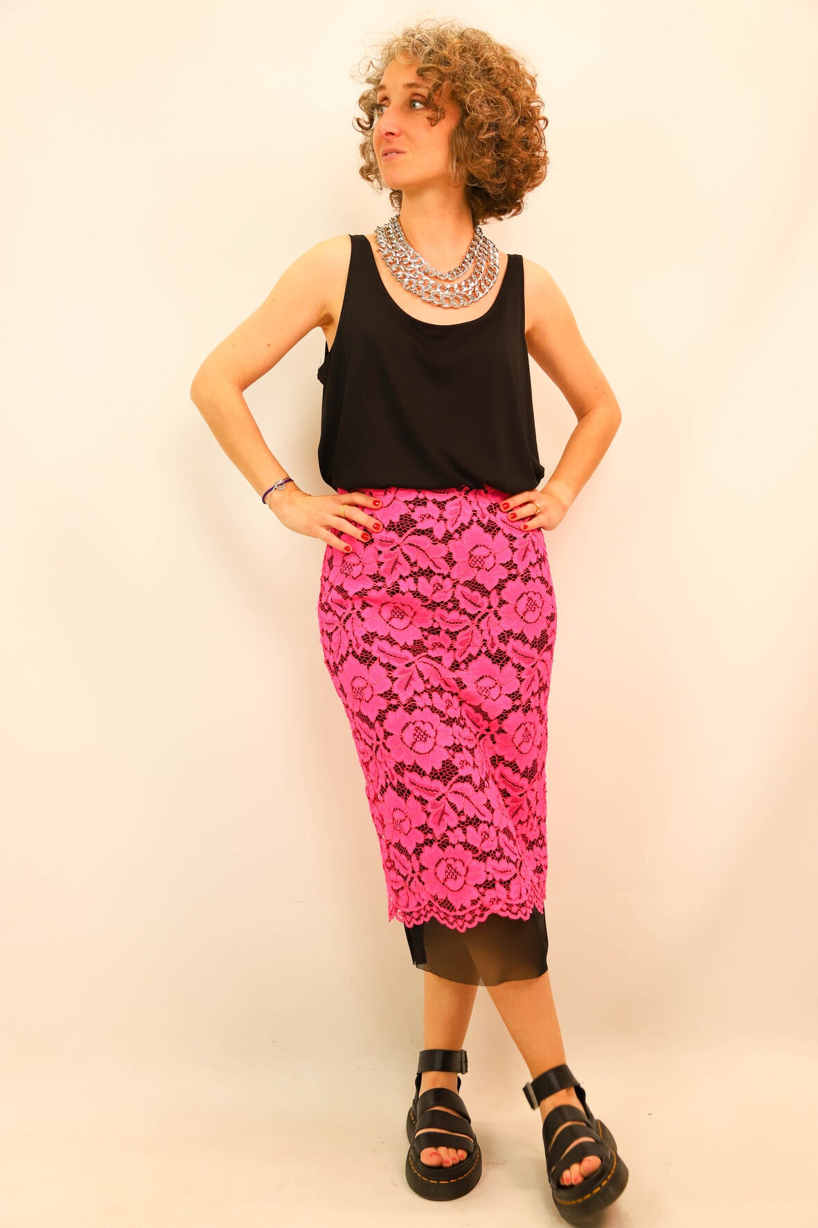 Jupe rose Sandro Taille S