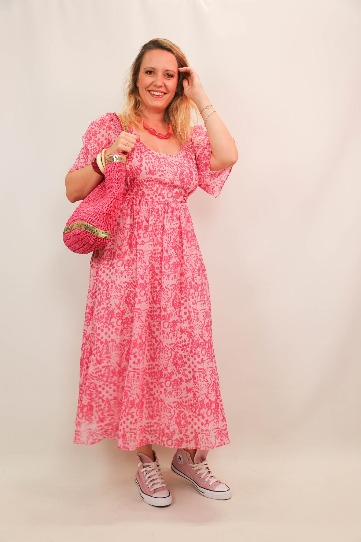 Robe rose Whistles Taille XXL