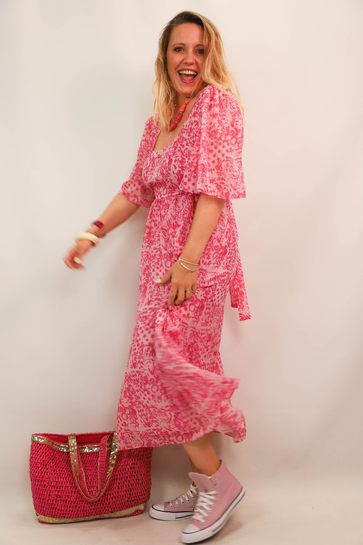 Robe rose Whistles Taille XXL