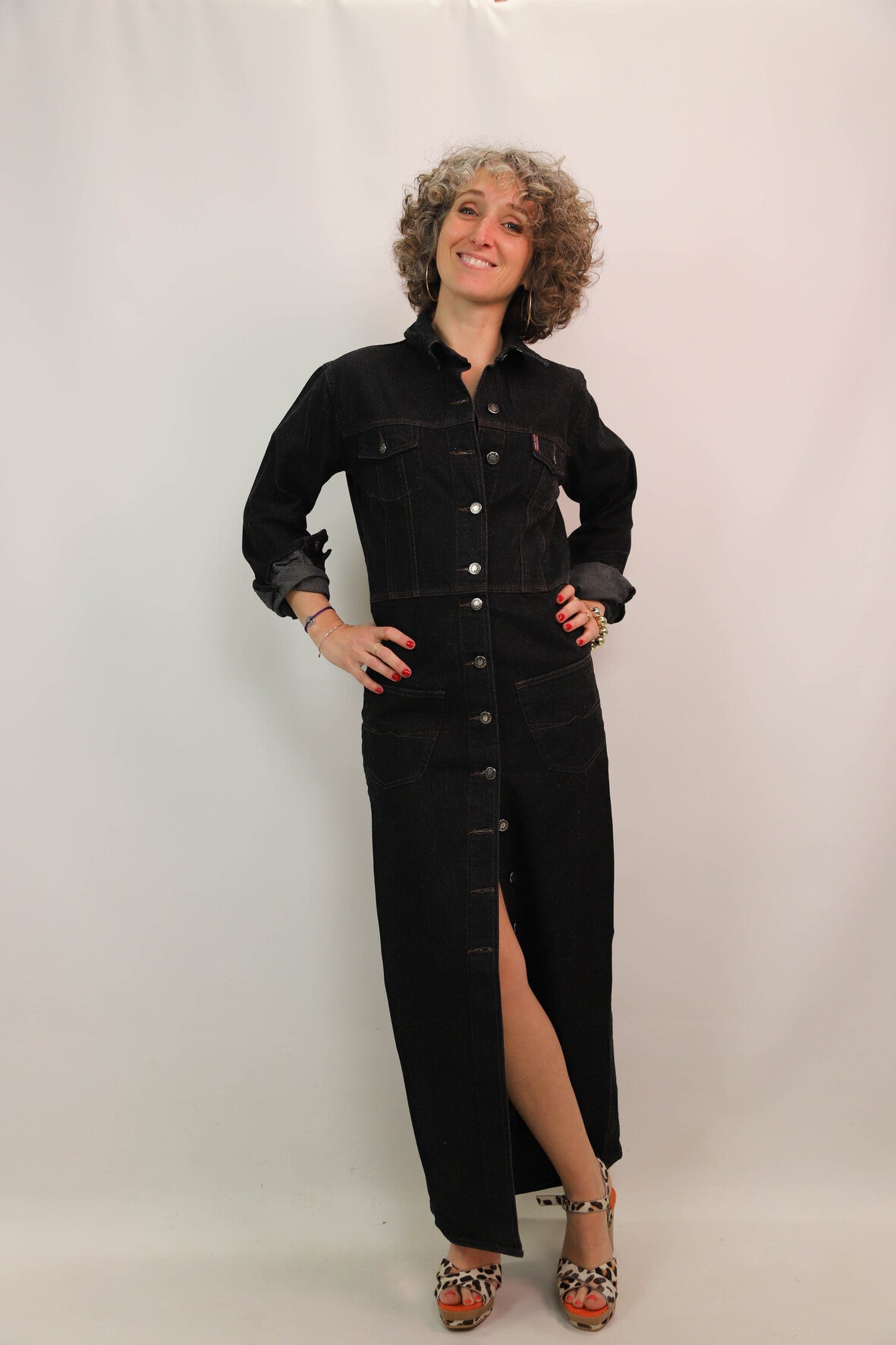 Robe longue noire Naf Naf Taille M