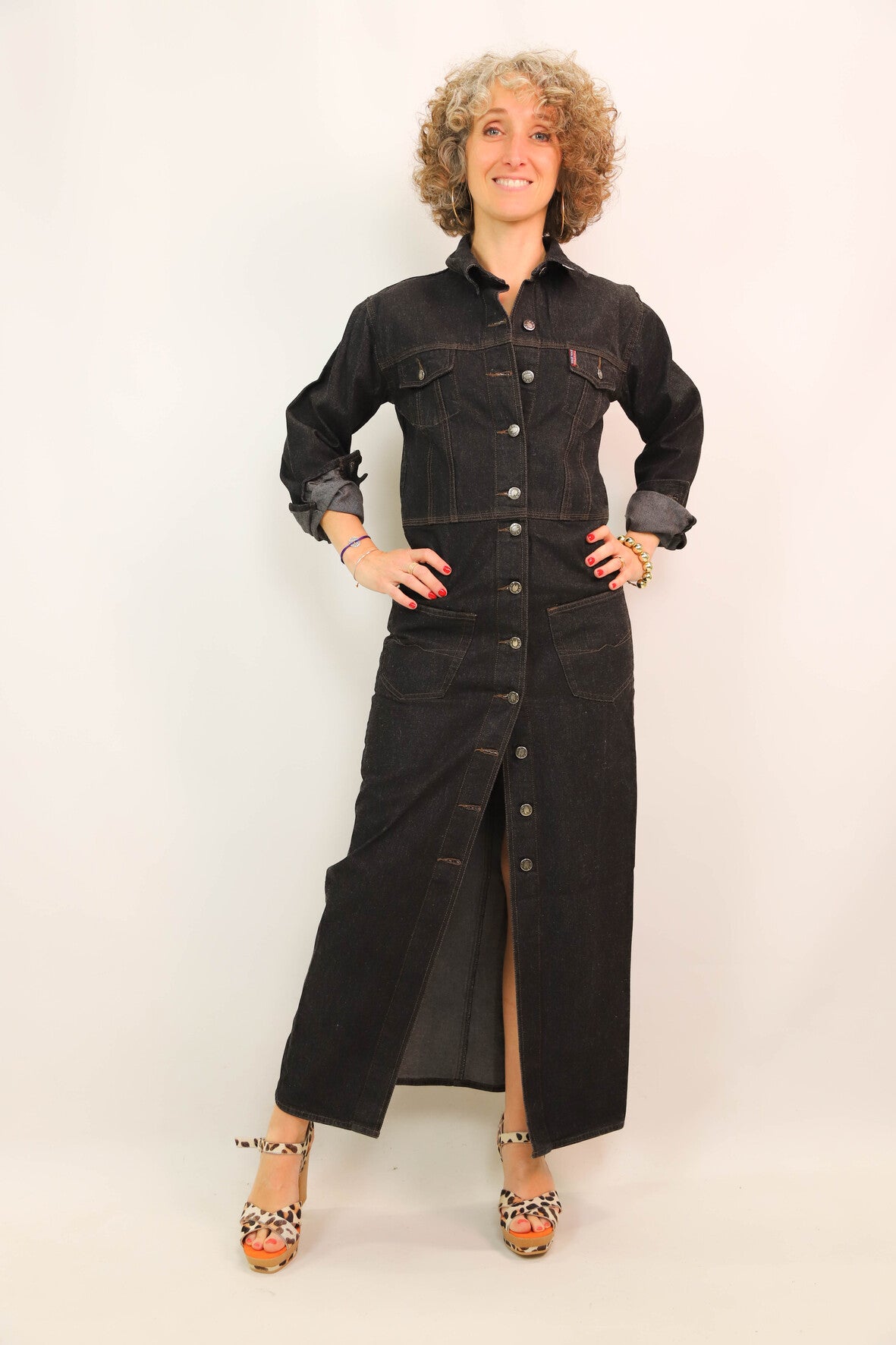 Robe longue noire Naf Naf Taille M