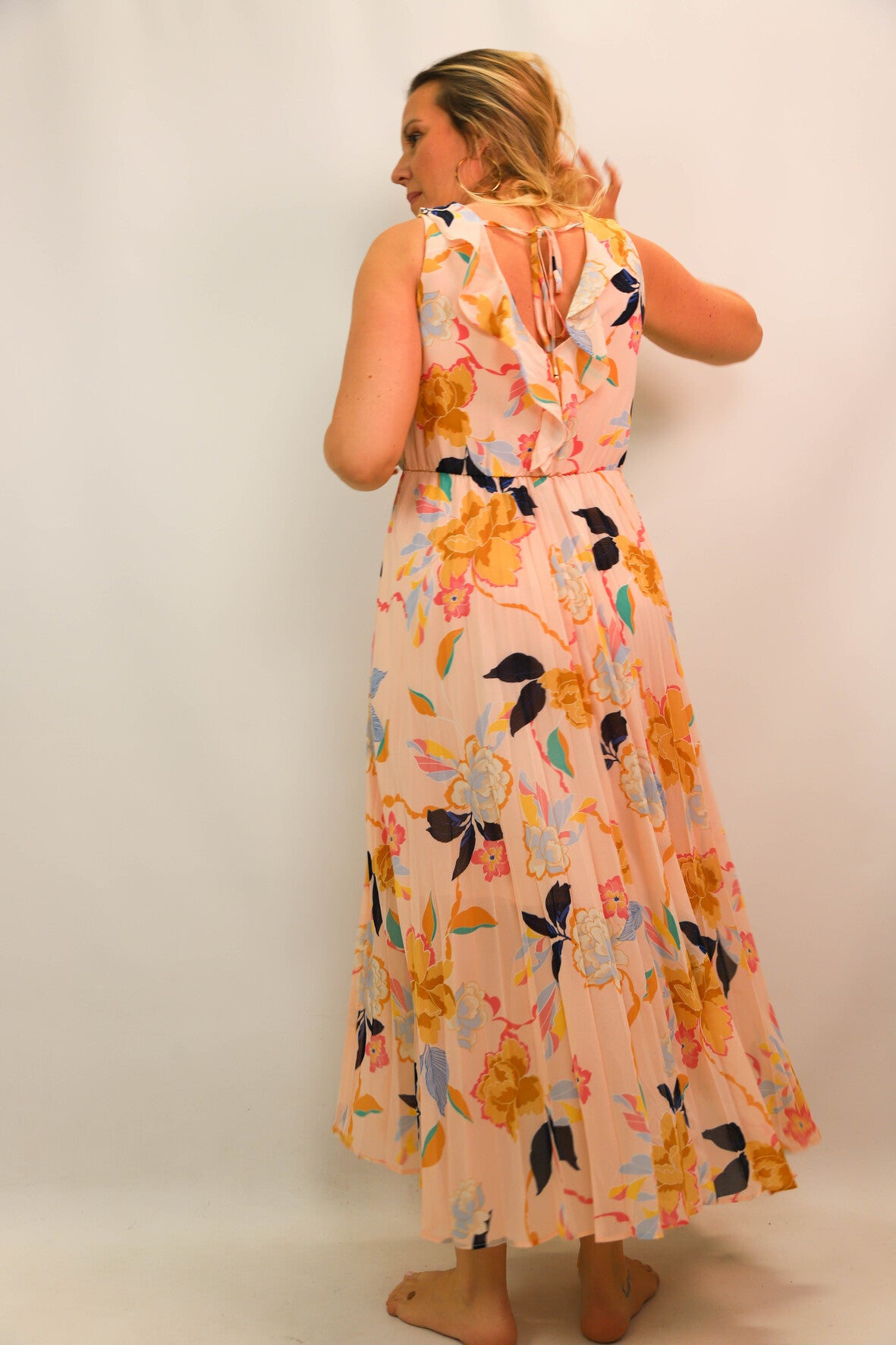Robe rose fleurie Only Taille M