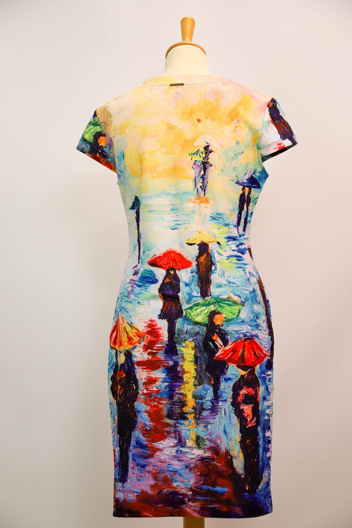 Robe midi motifs illustrations peinture Etoile du Monde Taille M