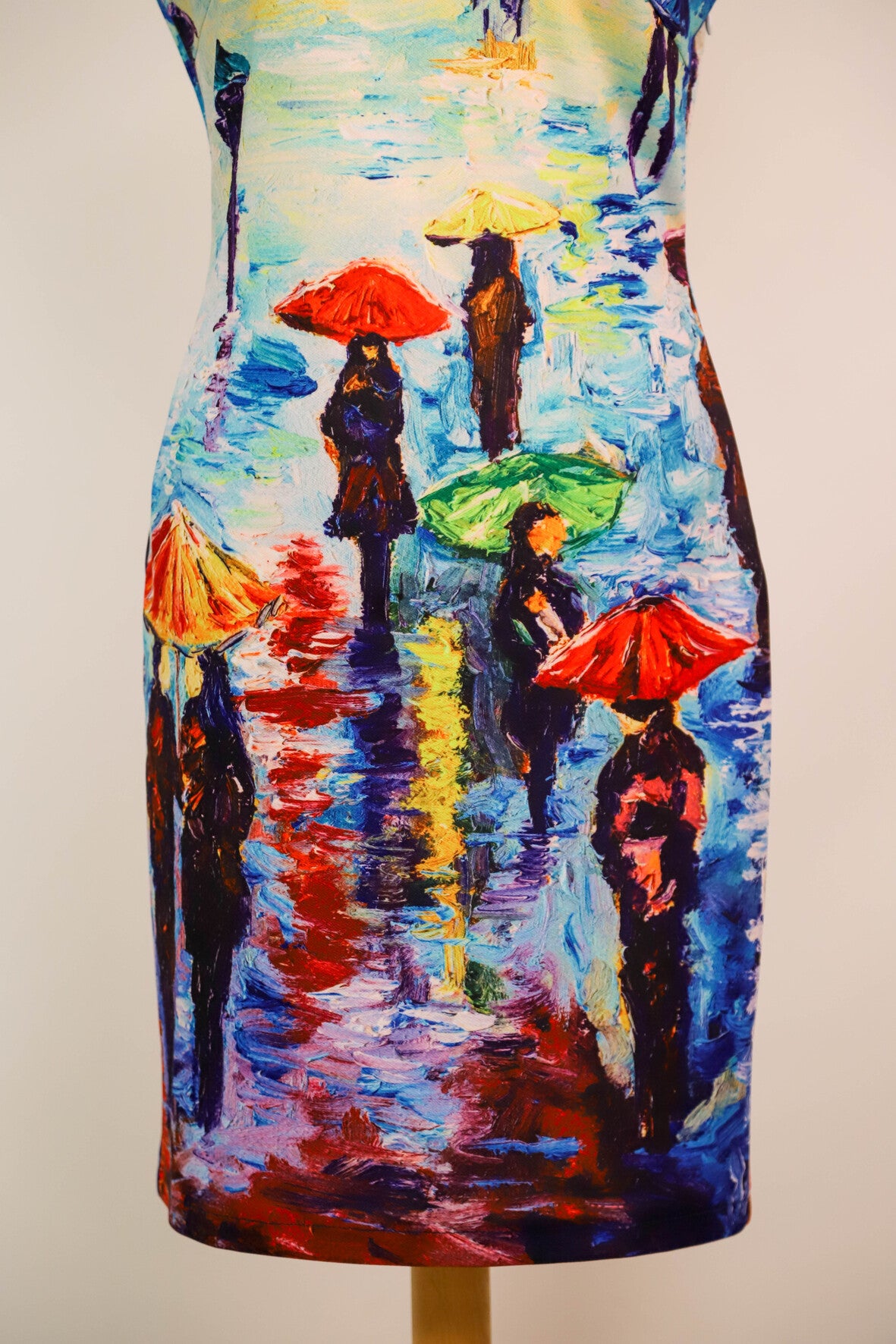 Robe midi motifs illustrations peinture Etoile du Monde Taille M