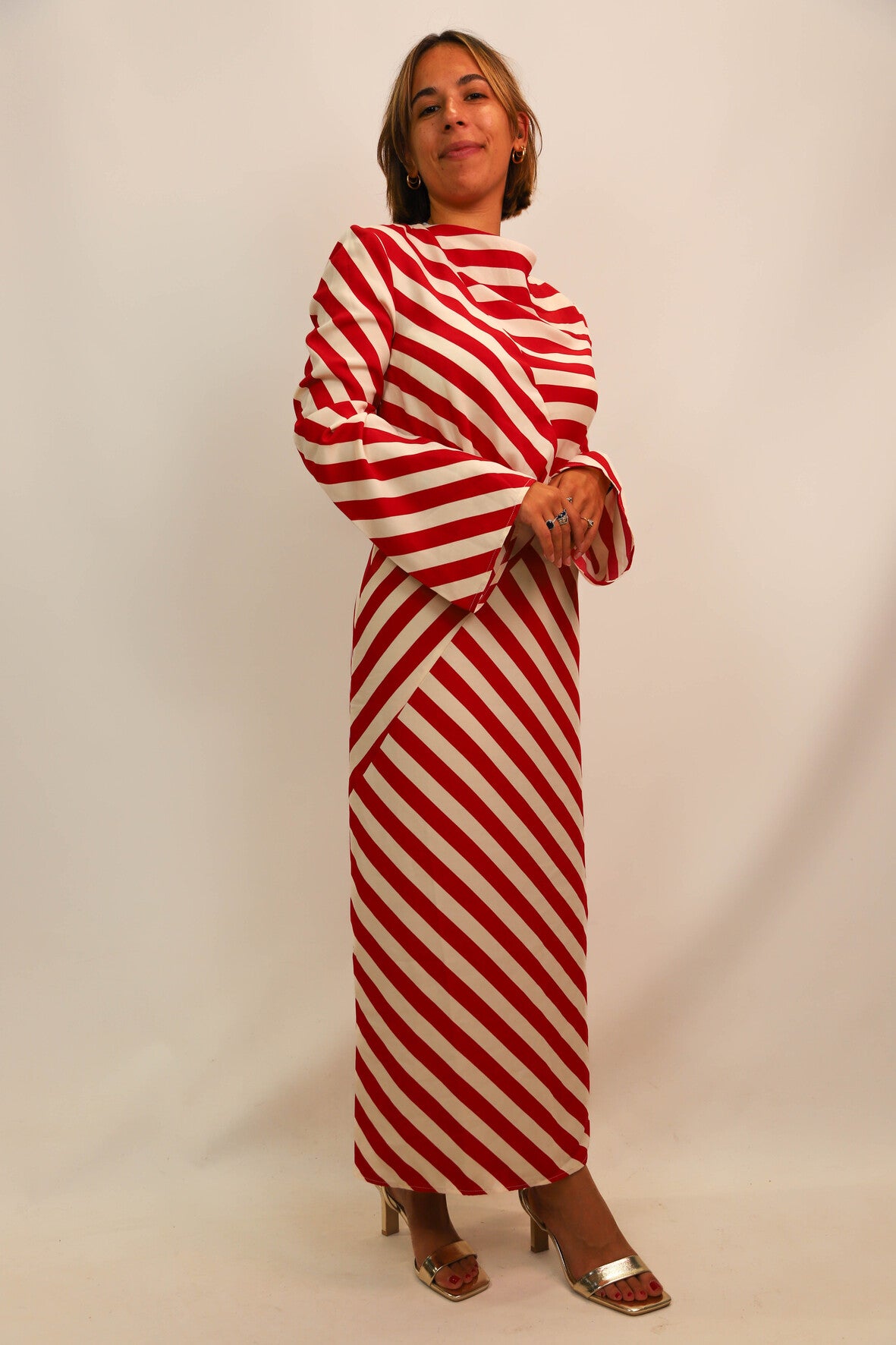 Robe longue rayée H&M Taille XS - NEUF