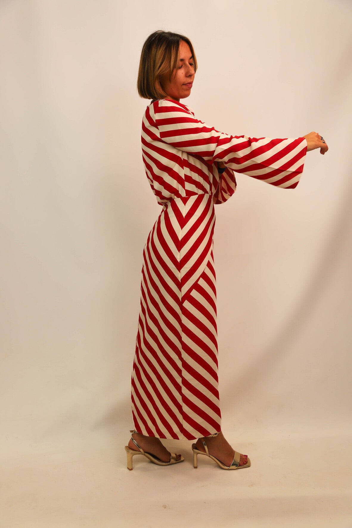 Robe longue rayée H&M Taille XS - NEUF