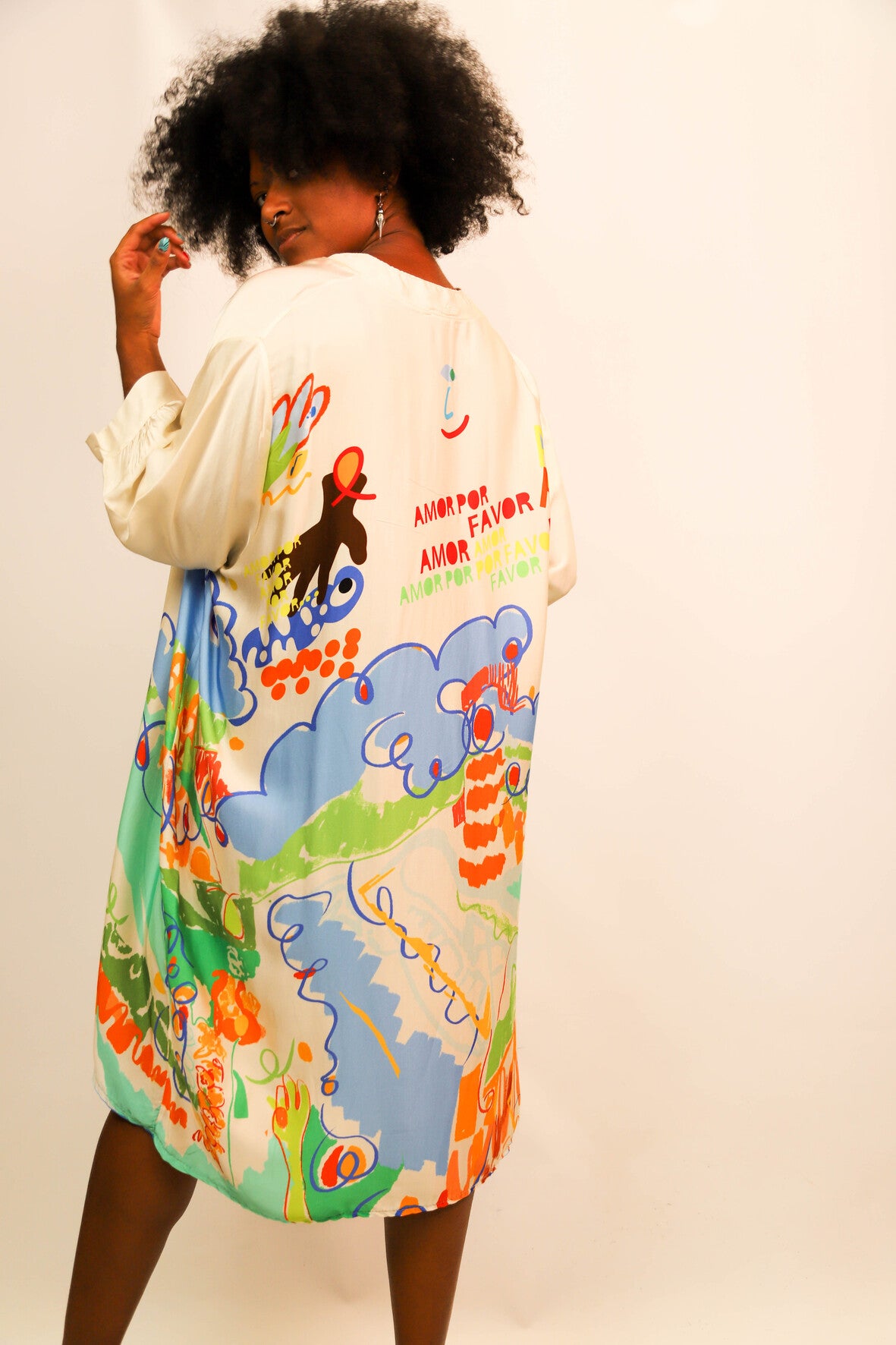 Robe longue écrue Made in Italy Taille Unique