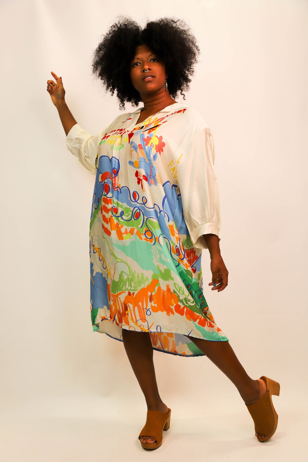Robe longue écrue Made in Italy Taille Unique