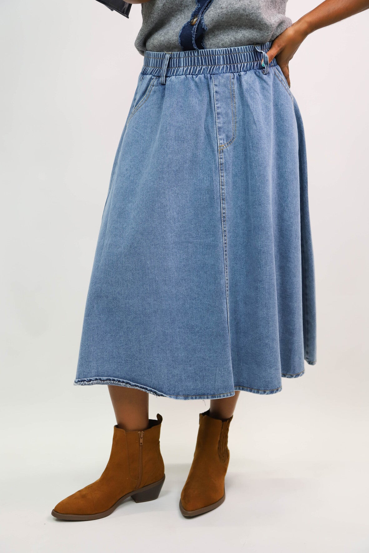 Jupe bleue May Taille M