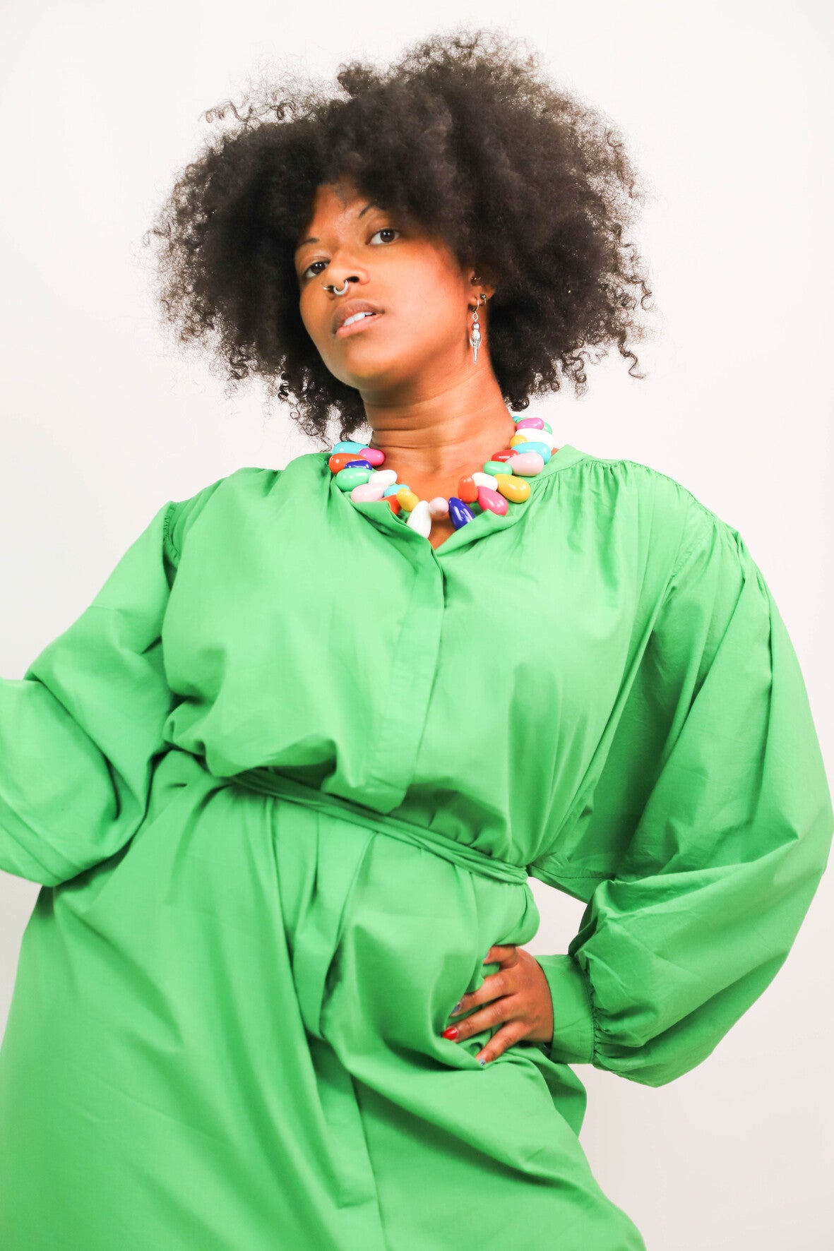 Robe verte, Gigi, Taille Unique - NEUF
