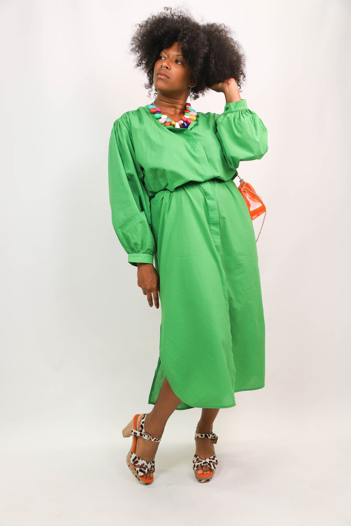 Robe verte, Gigi, Taille Unique - NEUF