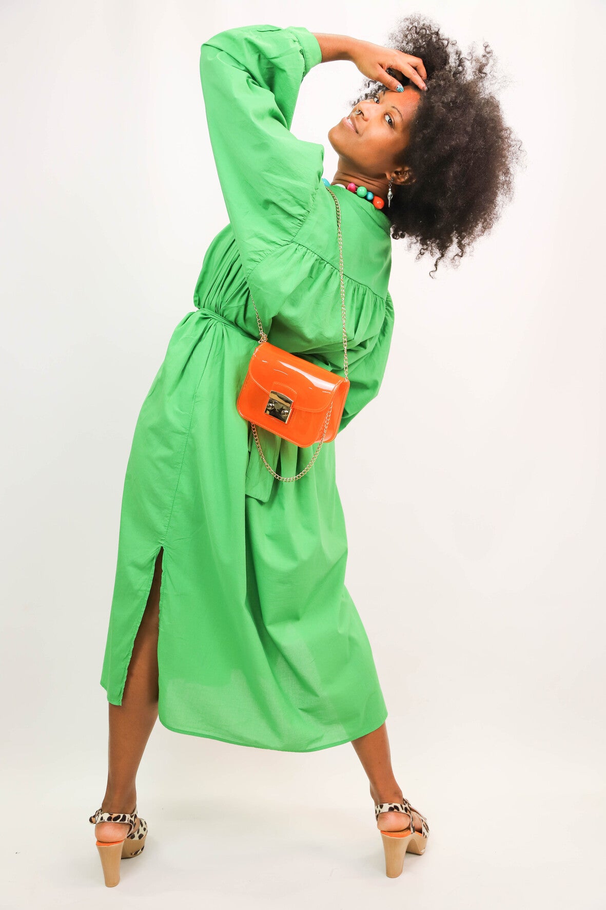 Robe verte, Gigi, Taille Unique - NEUF