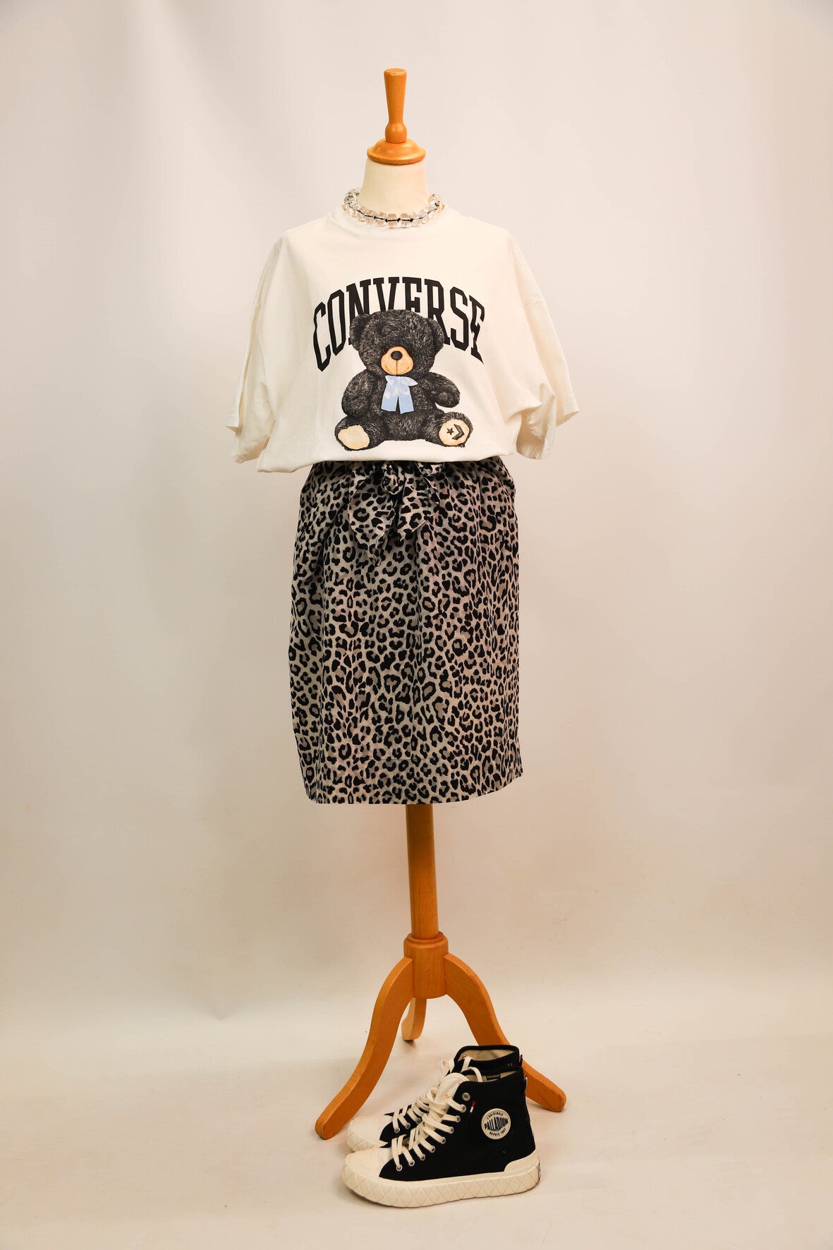 T-shirt blanc Converse Taille XL